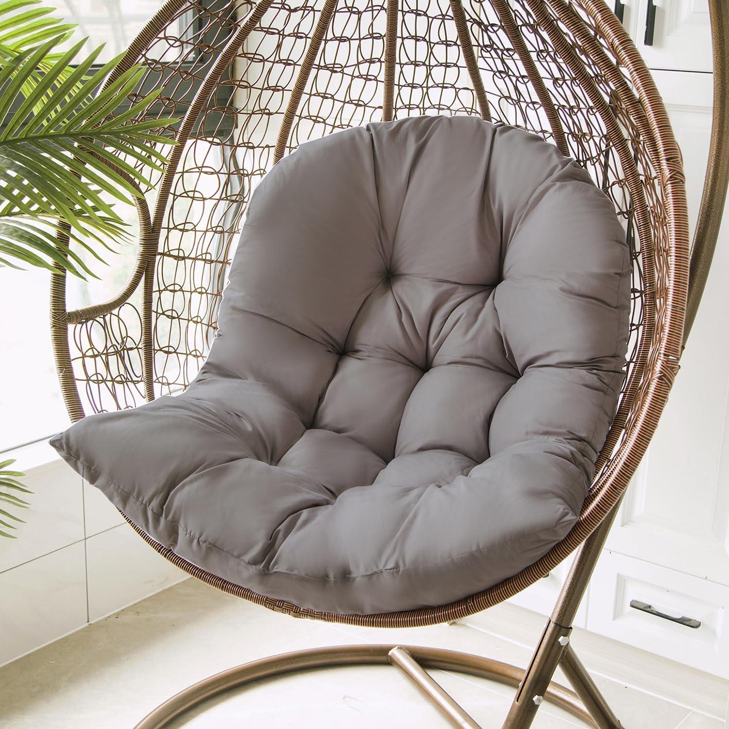 Thickened Hammock Swing Chair Cushion, Hanging Basket Seat Cushion Pillow, Soft Hanging Egg Chair Back Cushions Pads, for Indoor and Outdoor Garden Offices - Thickened Version