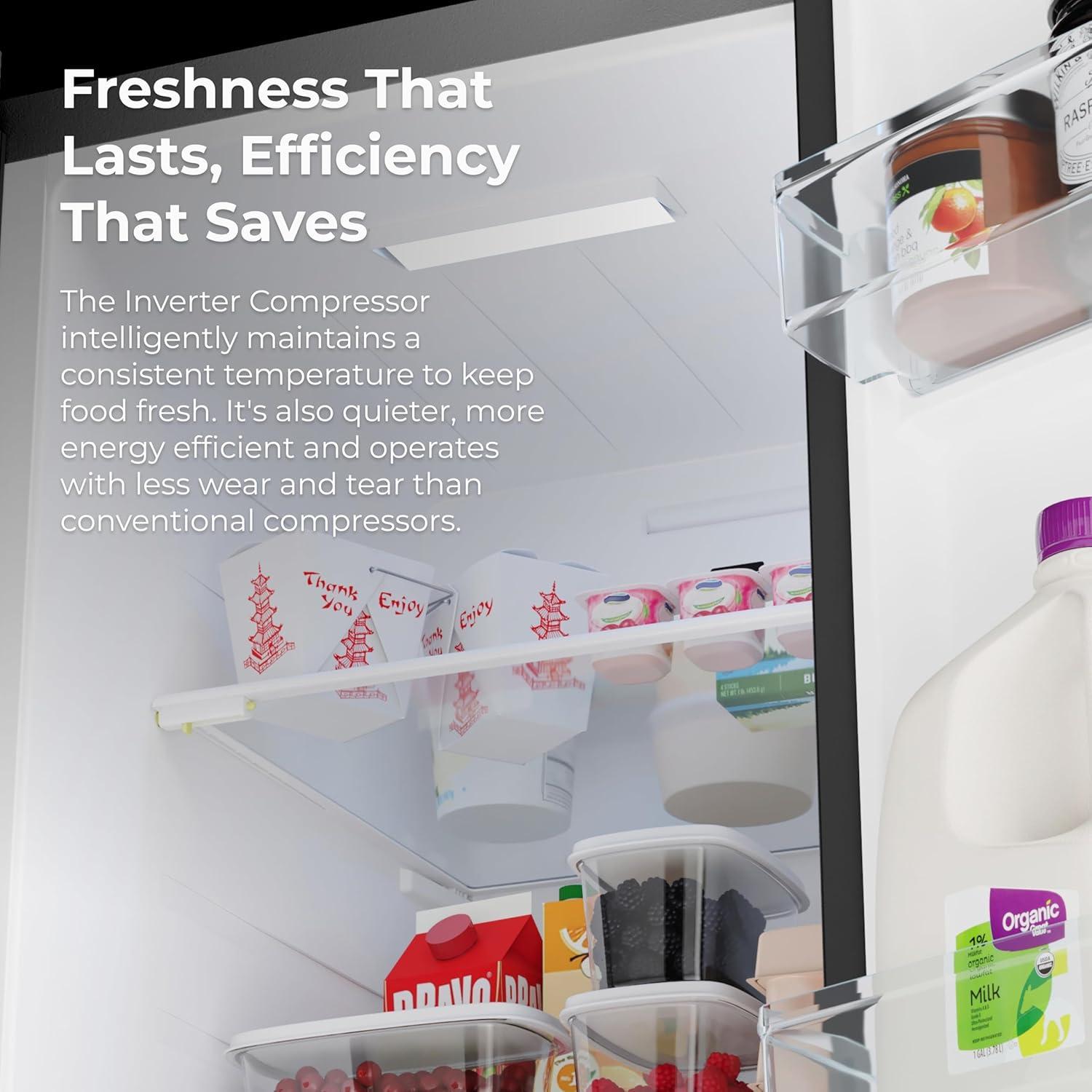 Kenmore 20 Cu. ft. 36-inch Depth Side-by-Side ENERGY STAR® Refrigerator/Freezer, Stainless Steel