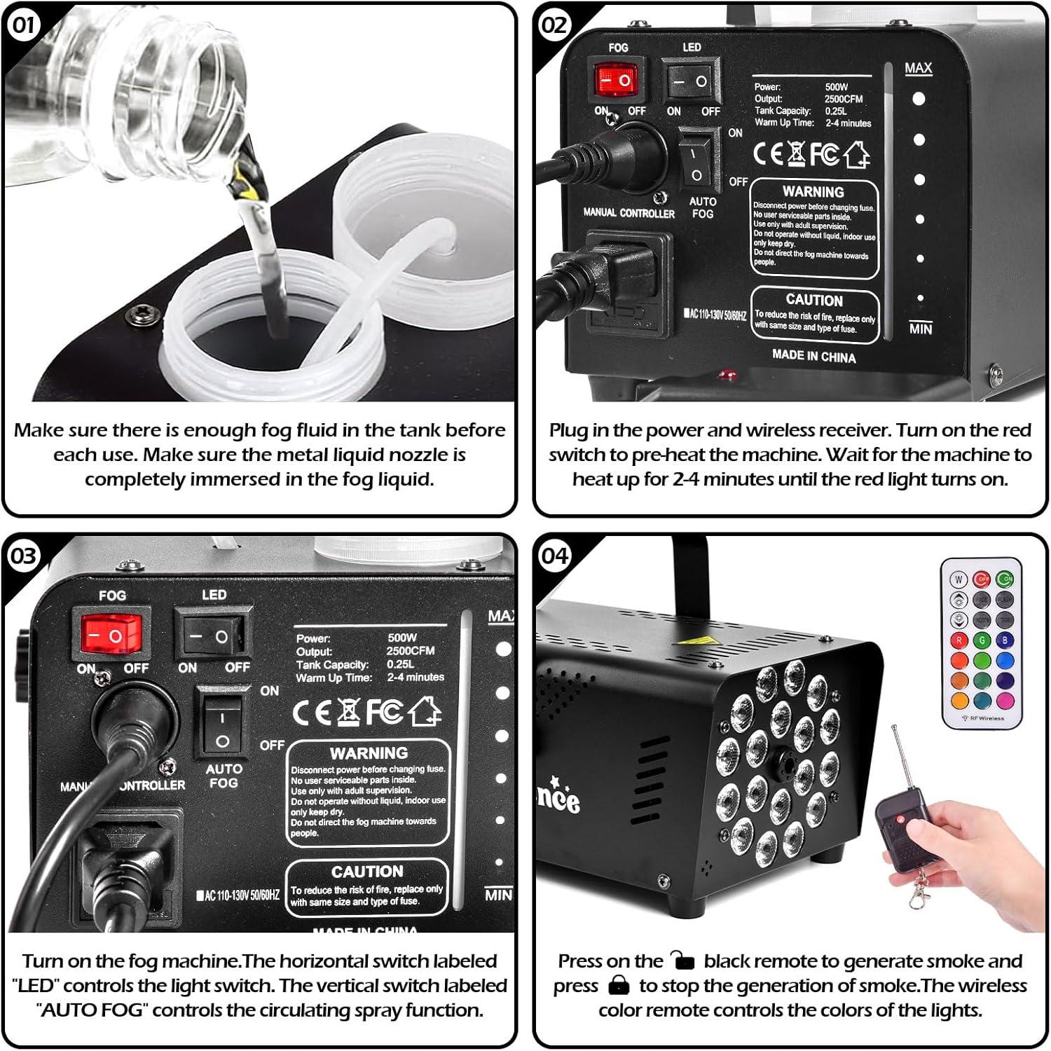 Presence Halloween Fog Machine Perfect for Parties, Clubs, Stage and Halloween Decorations