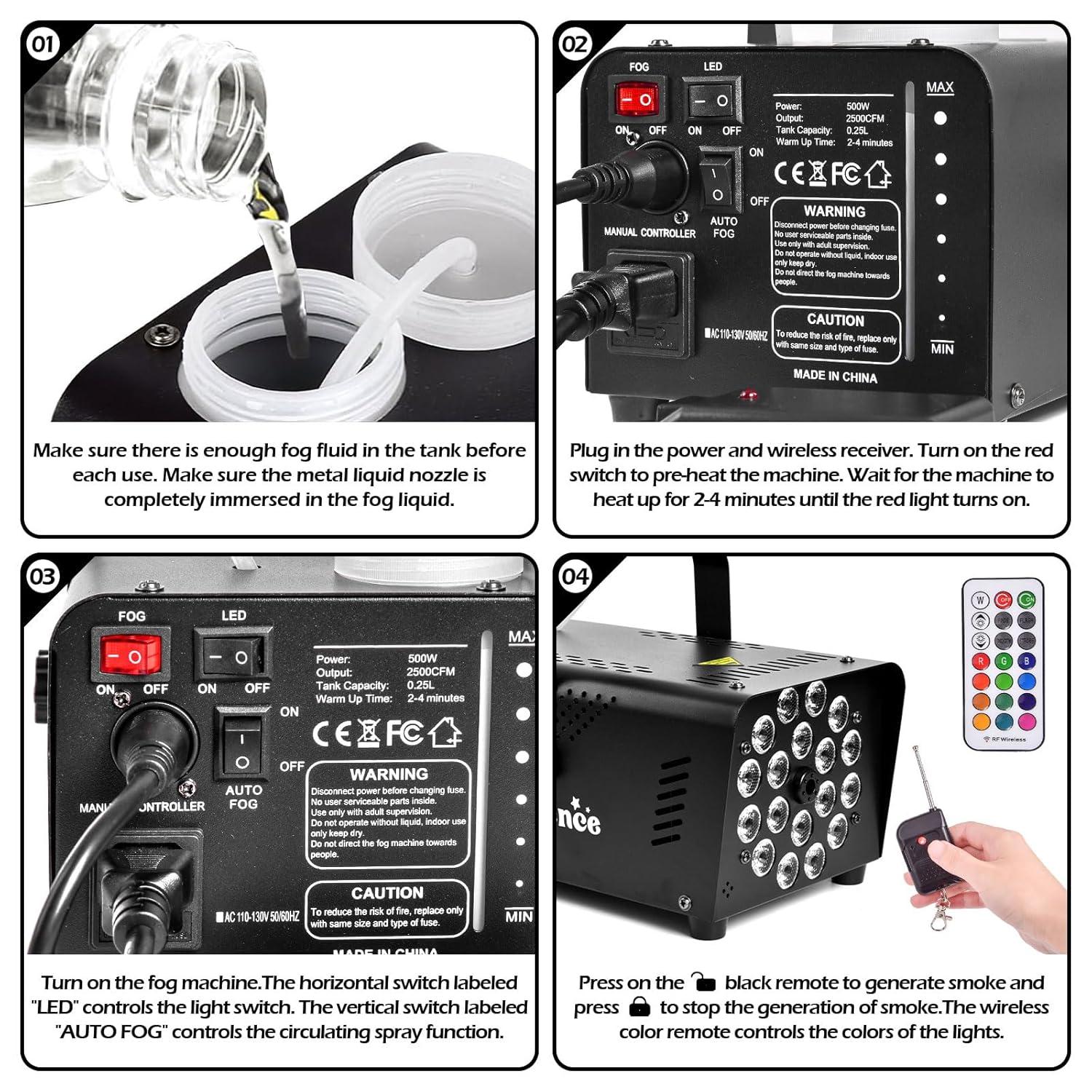 Presence Halloween Fog Machine Perfect for Parties, Clubs, Stage and Halloween Decorations