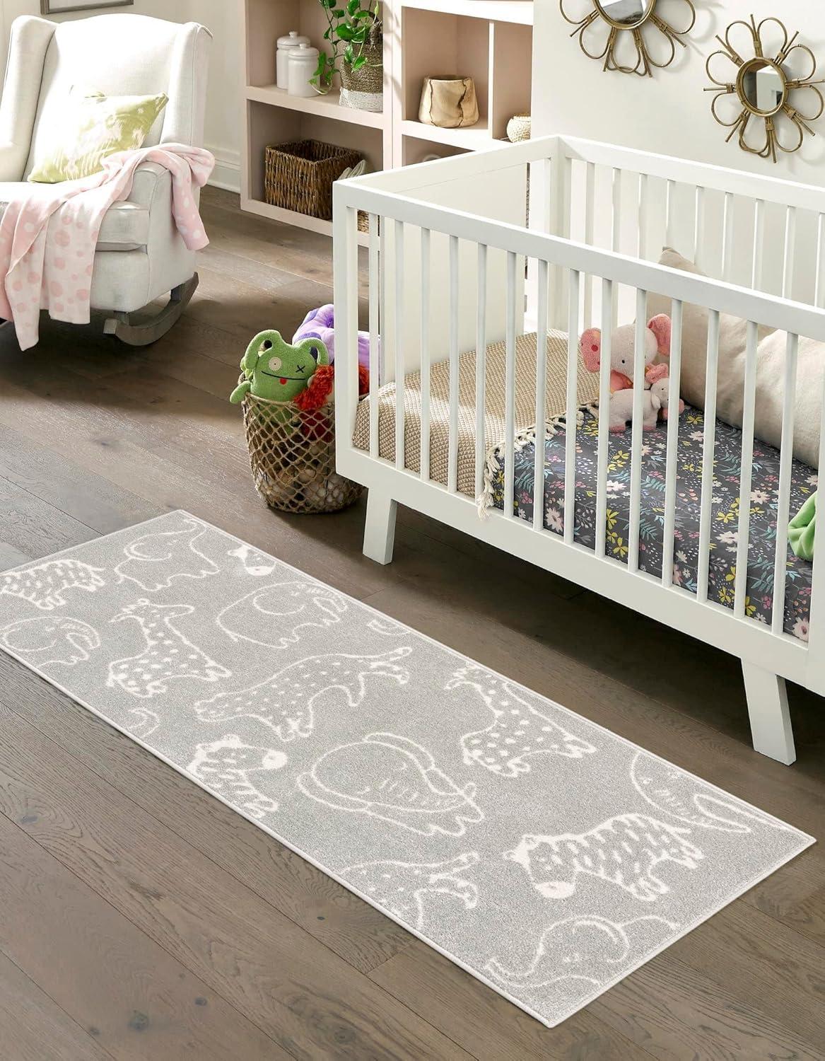 Whimsy Safari Animals Kid Rug