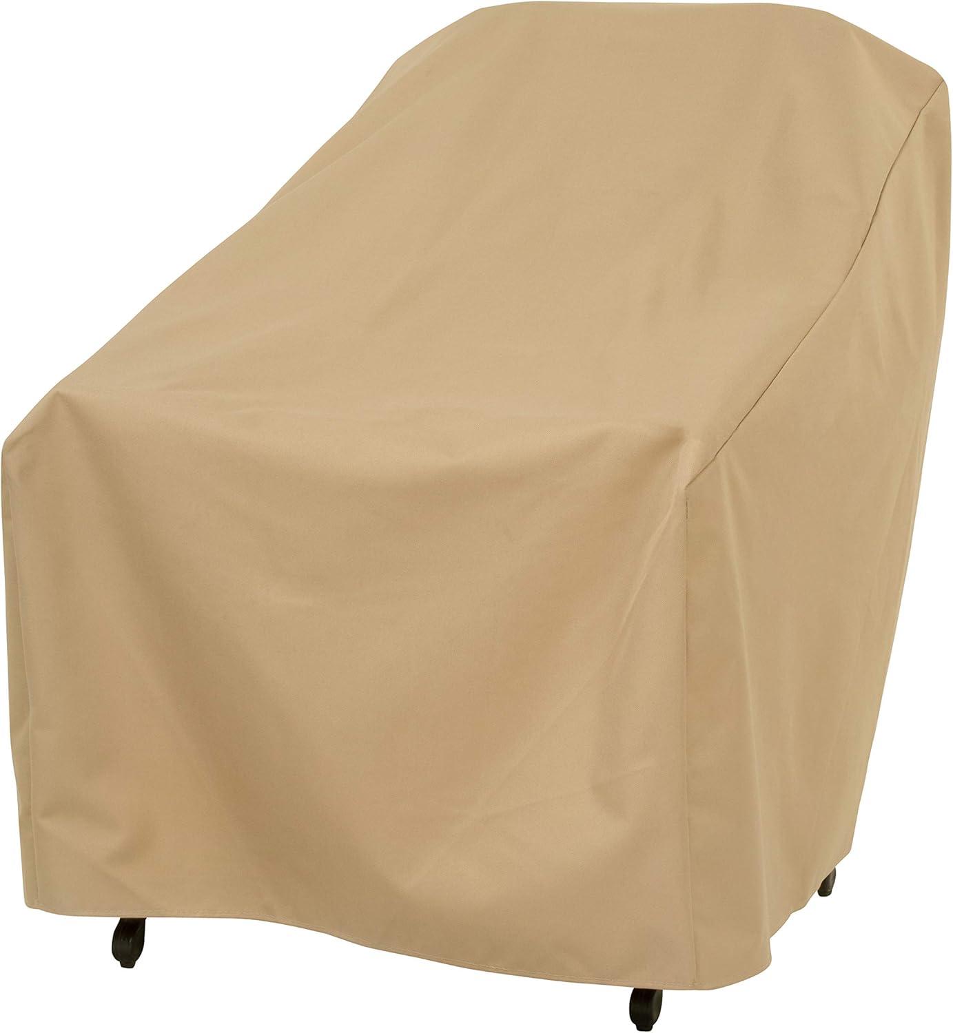 Modern Leisure Basics Outdoor Patio Chair Cover, 27"L x 34"W x 31"H, Khaki