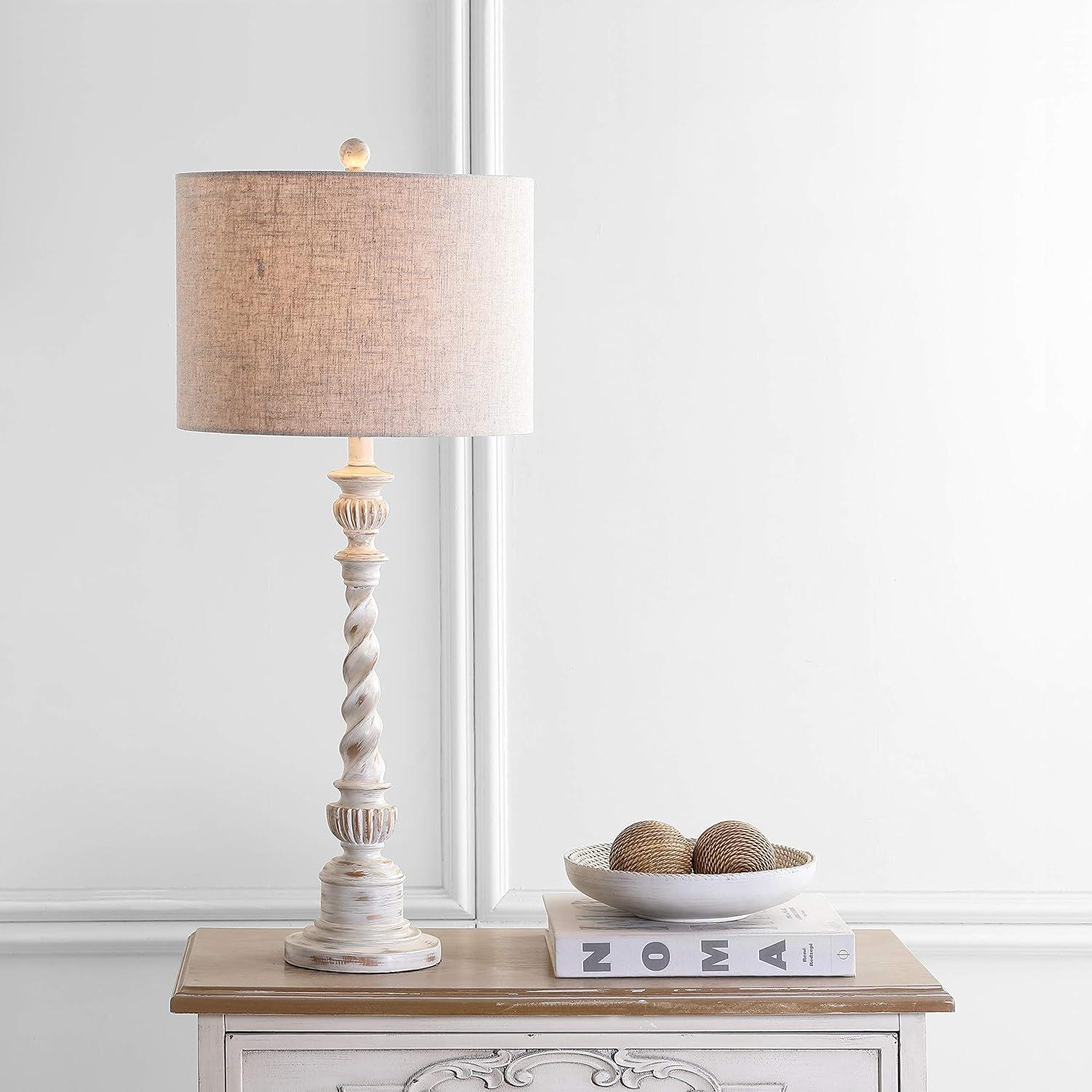 Jonathan Y Lighting Jyl3031 Regent 1 Light 33" Tall Led Buffet Table Lamp - White