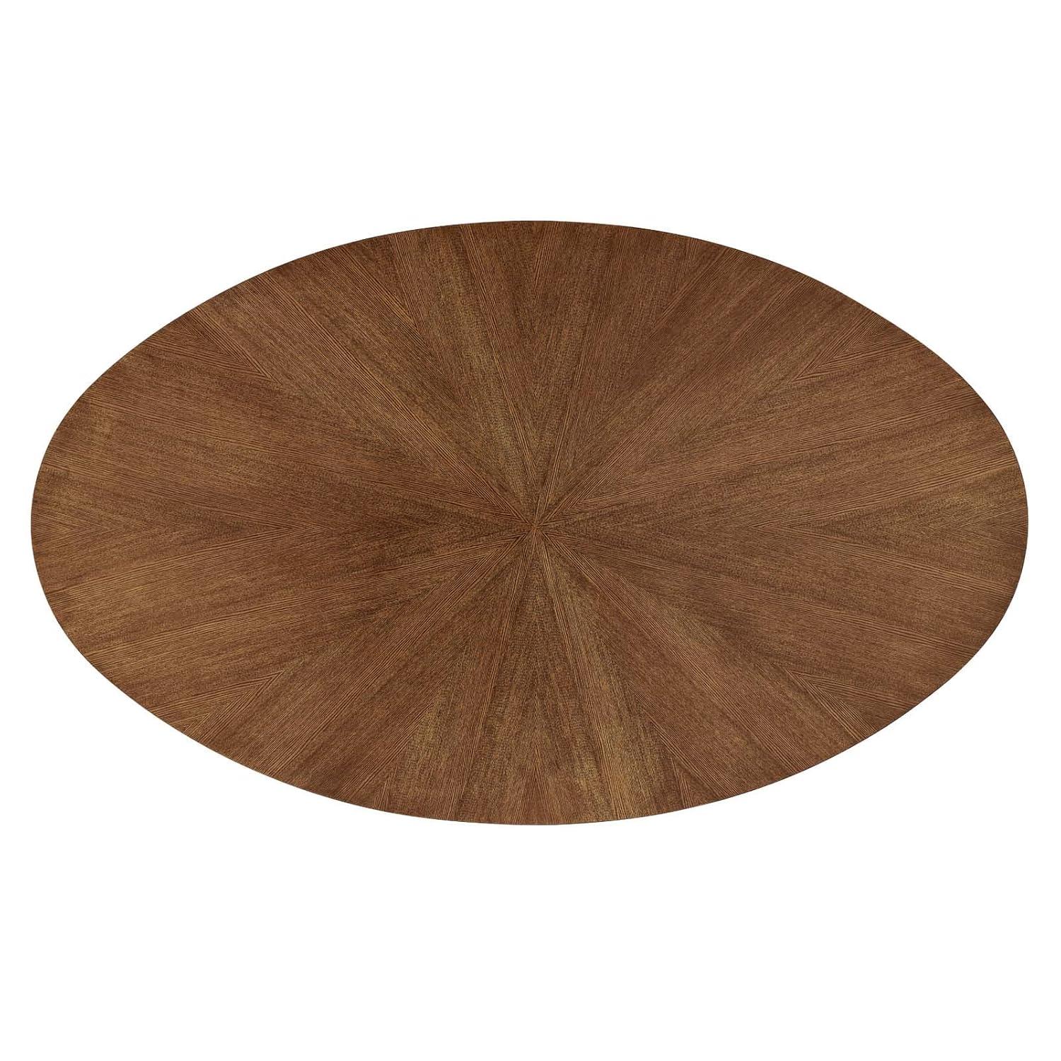 Modway Carson Carrington Kampbacken 71-inch Oval Wood Dining Table