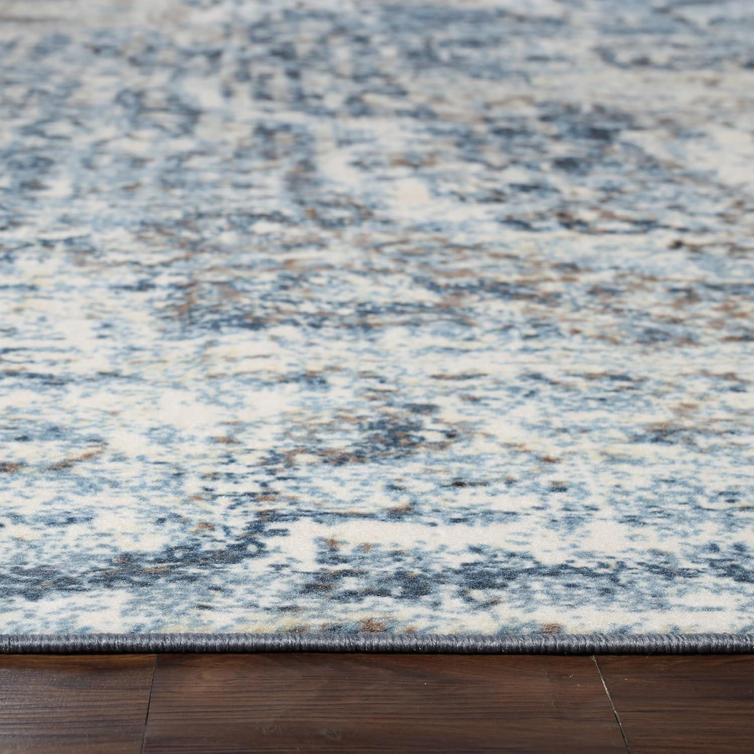 Superior Salford Medallion Indoor Area Rug, 8' x 10', Blue-Beige