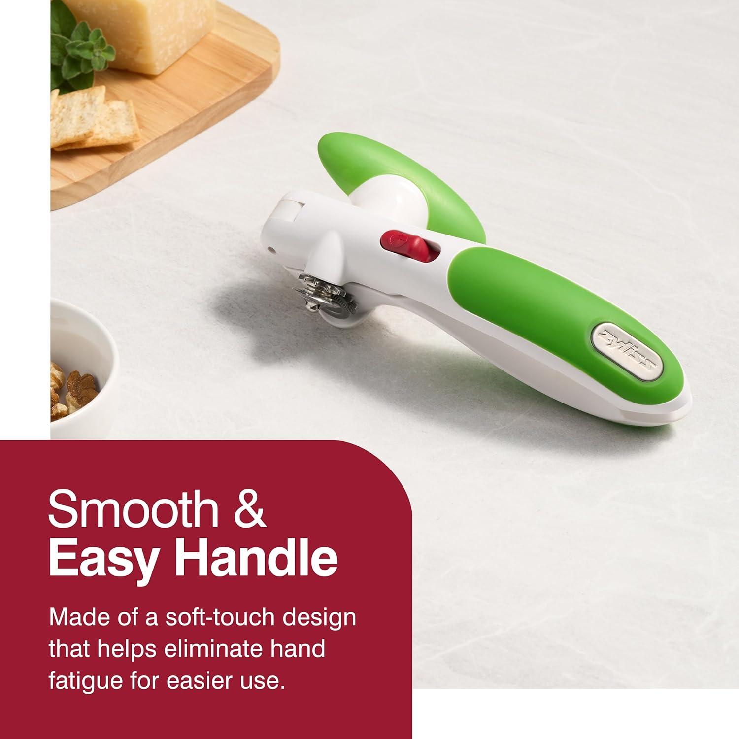 Zyliss Zyliss Lock N' Lift Can Opener with Lid Lifter Magnet, Green