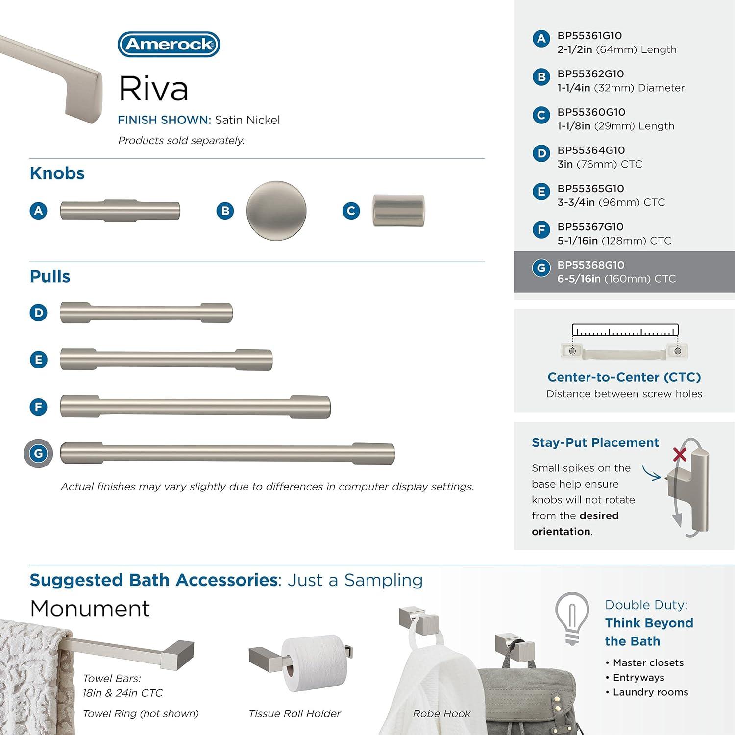 Riva 6 5/16" Center to Center Bar Pull