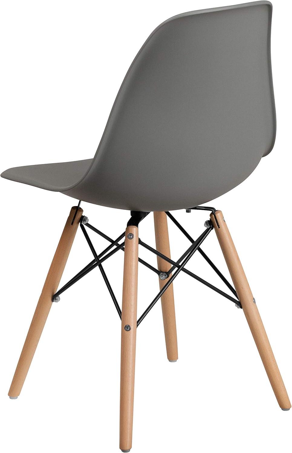 Chair with Wooden Legs for Versatile Kitchen, Dining Room, Living Room, Library or Desk Use (Set of 2)