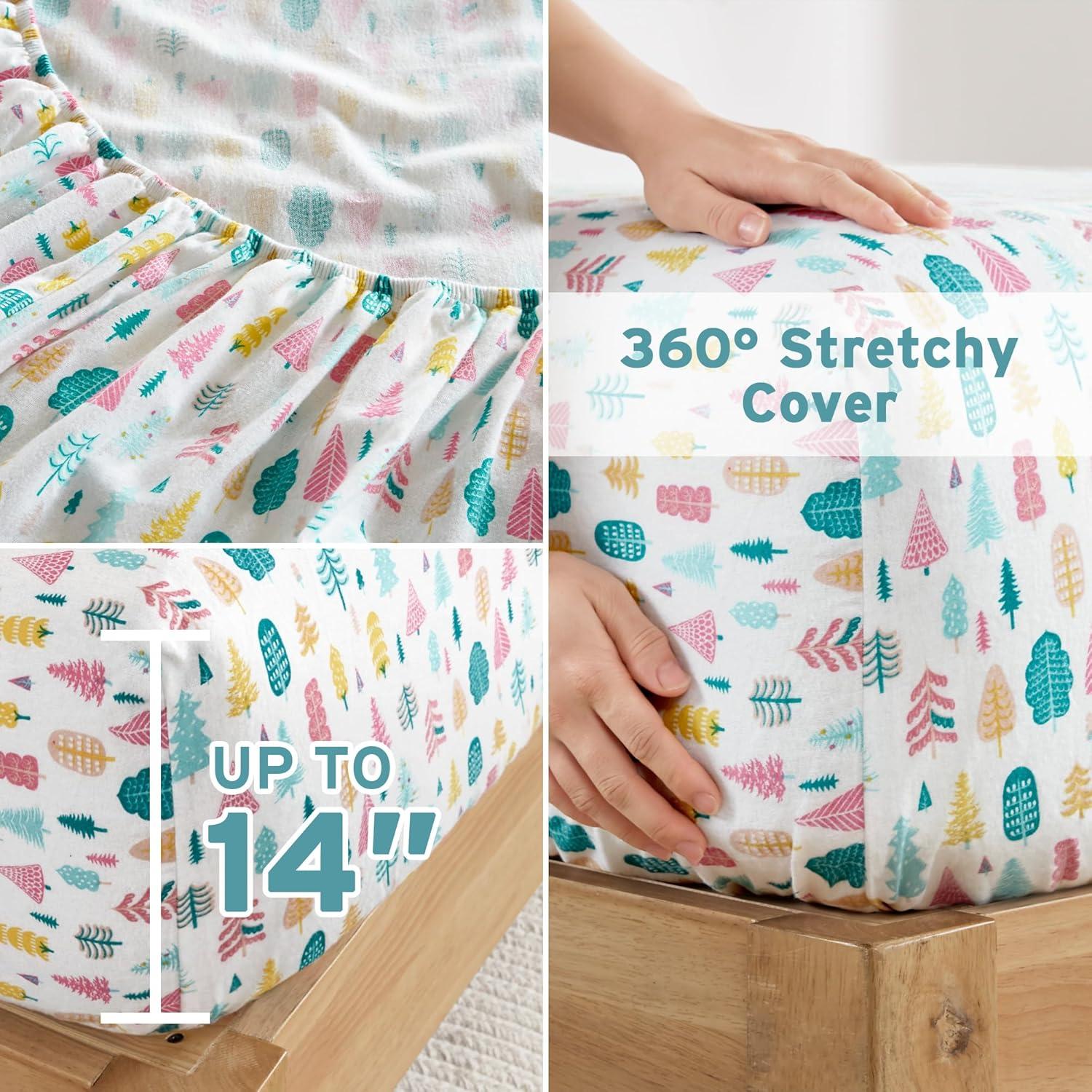 Printed Cotton Flannel Sheet Set