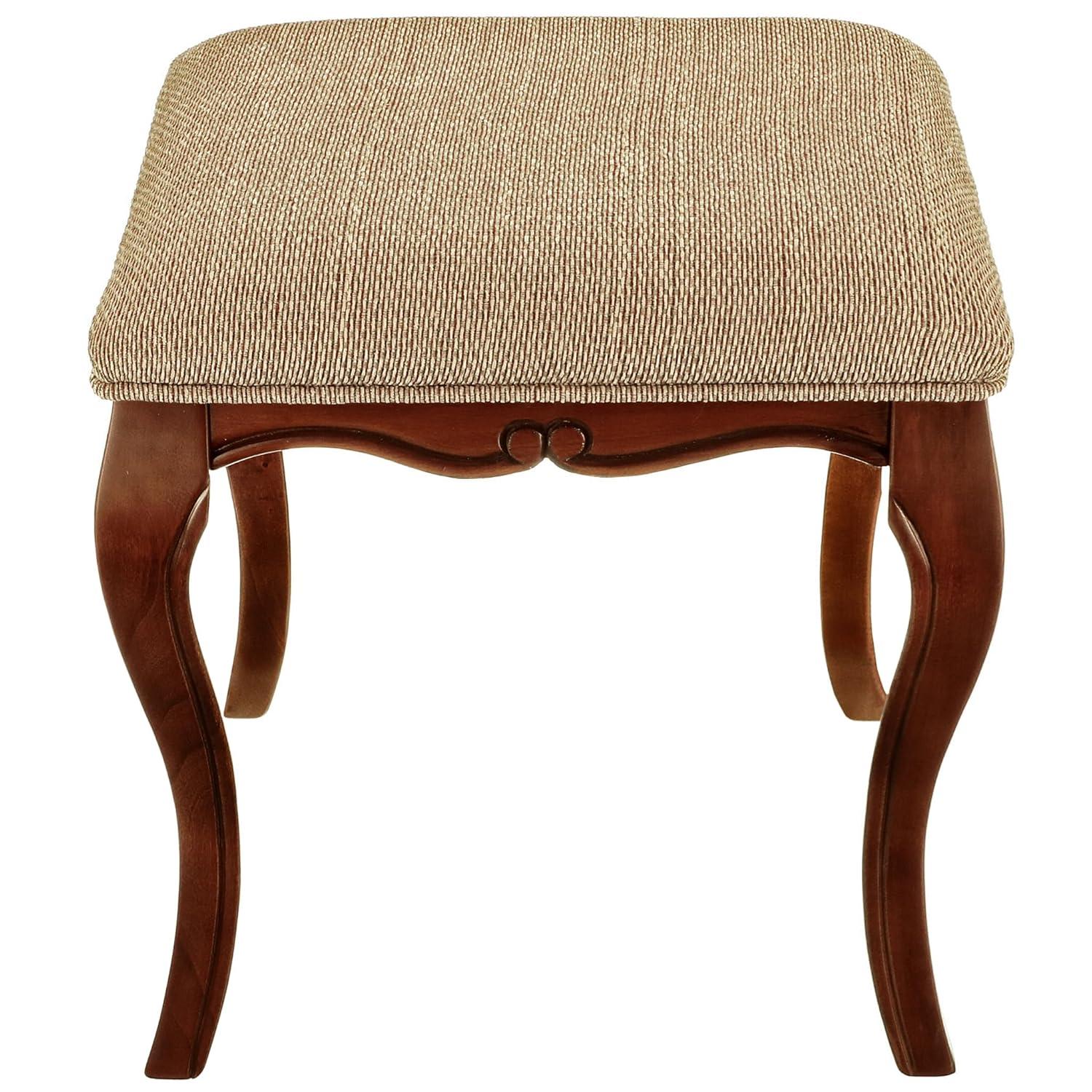 Design Toscano Lady Guinevere Upholstered Vanity Stool