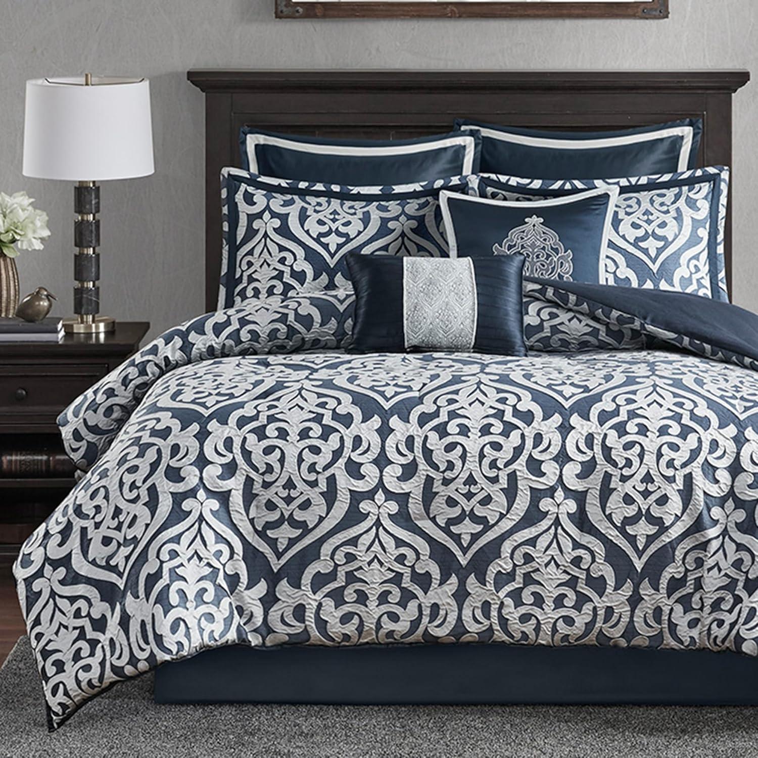 Odette Jacquard 8 Piece Comforter Set