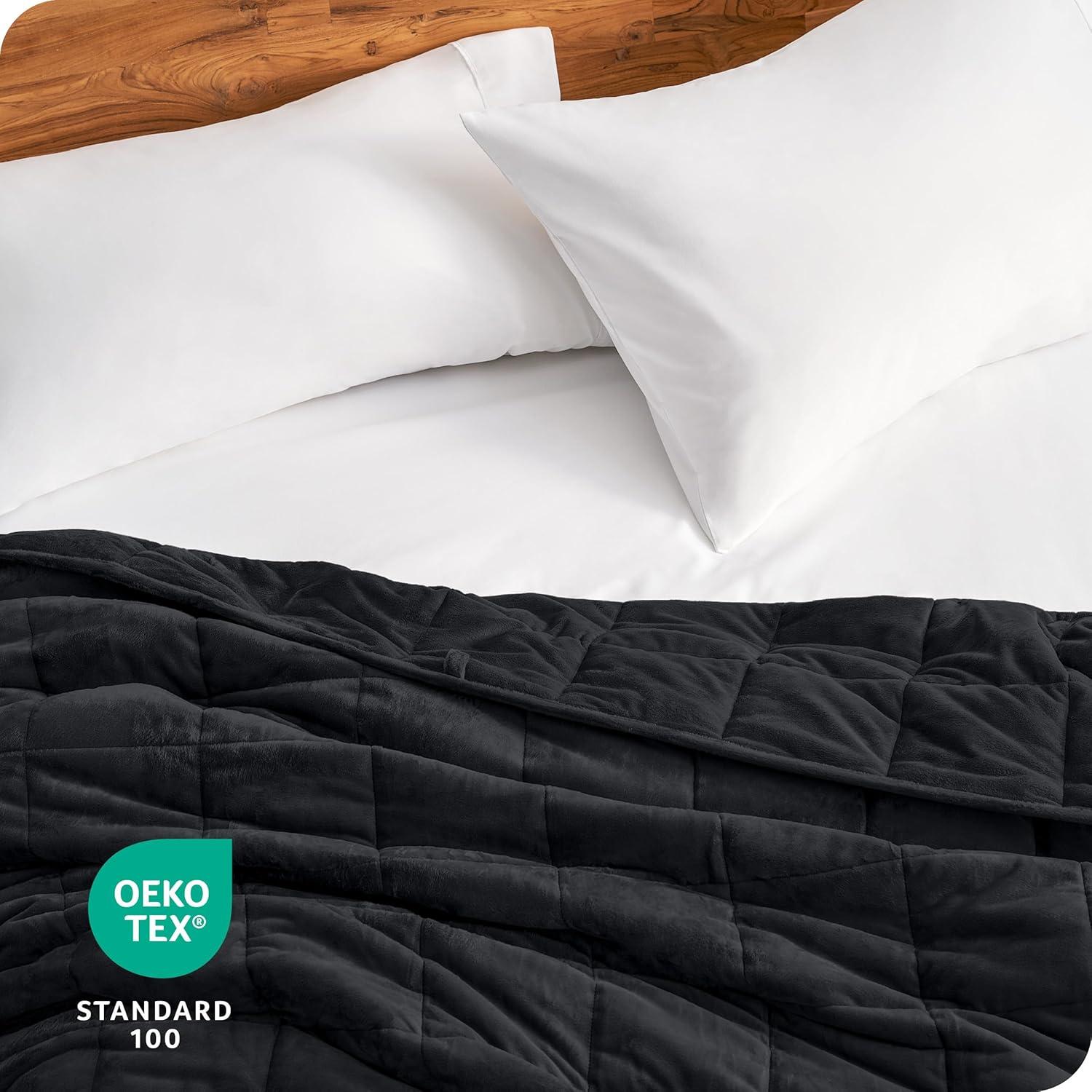 Bare Home Minky Fleece Weighted Blanket