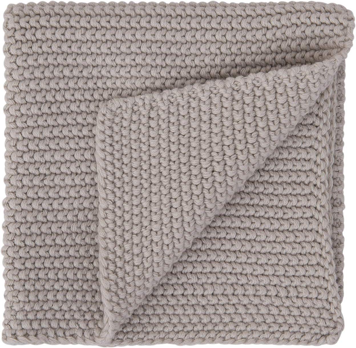 Light and Dark Gray Cotton Knit Dish Cloth Set