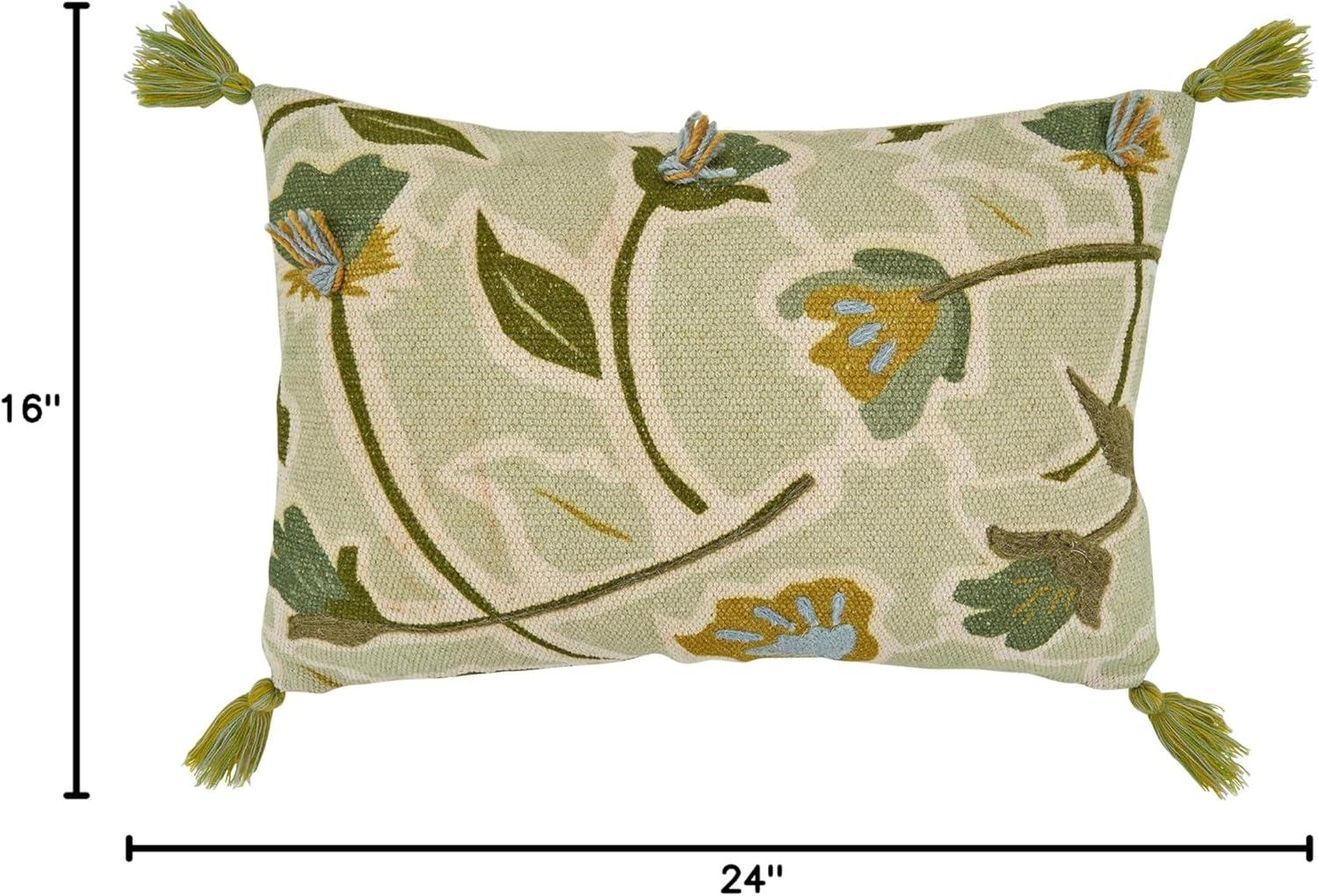 Karnig Floral Cotton Throw Pillow