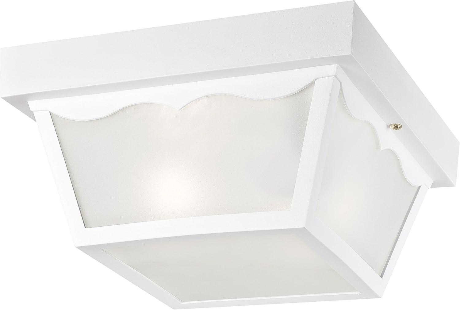 Westinghouse 66976 Outdoor Poly Ceiling Fixture, A19, White