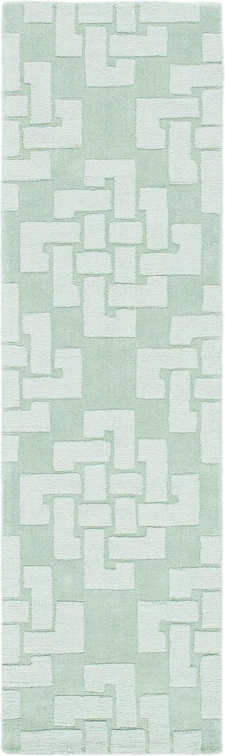 Geometric Handmade Tufted Wool Sea Anemone Area Rug