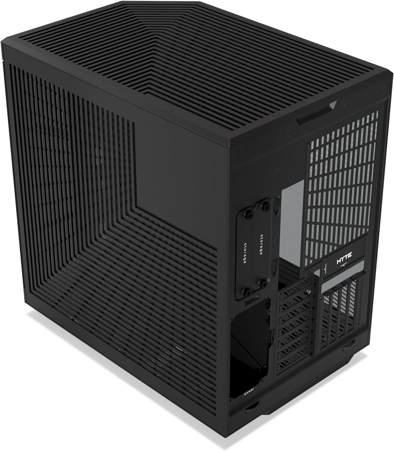 HYTE Y70 CS-HYTE-Y70-B Dual Chamber Mid-Tower ATX Case with PCIe 4.0 Express Riser Cable Included, Black