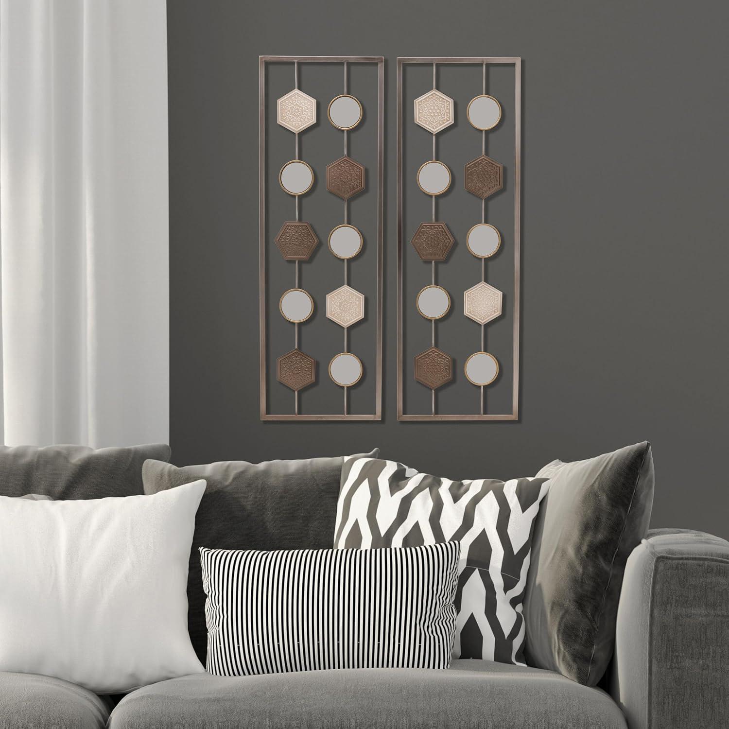 Glam Abstract Wall Decor on Metal