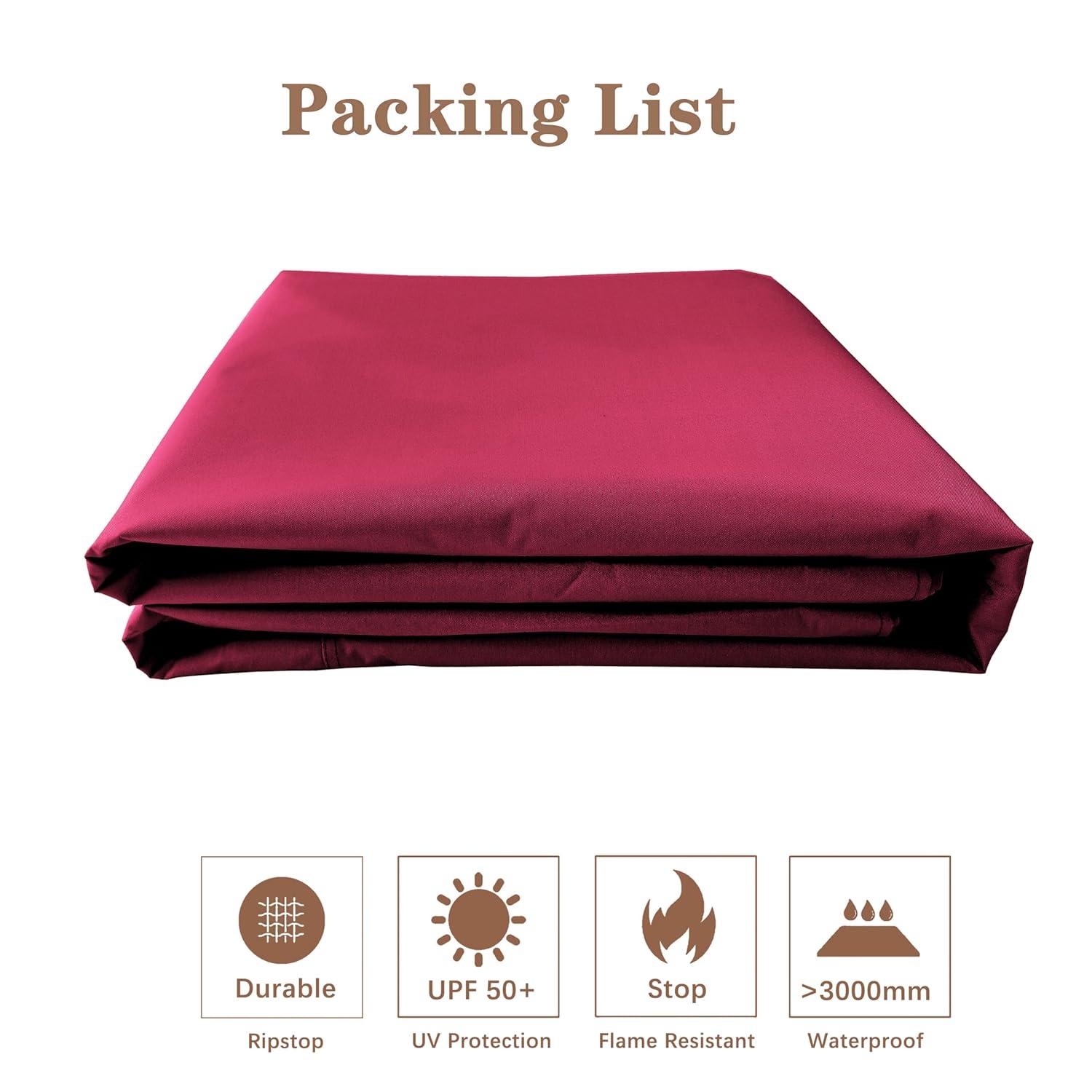 Maroon Replacement Gazebo Canopy for 10 x 12 Regency II Patio Gazebo, Easily Update Your Gazebo