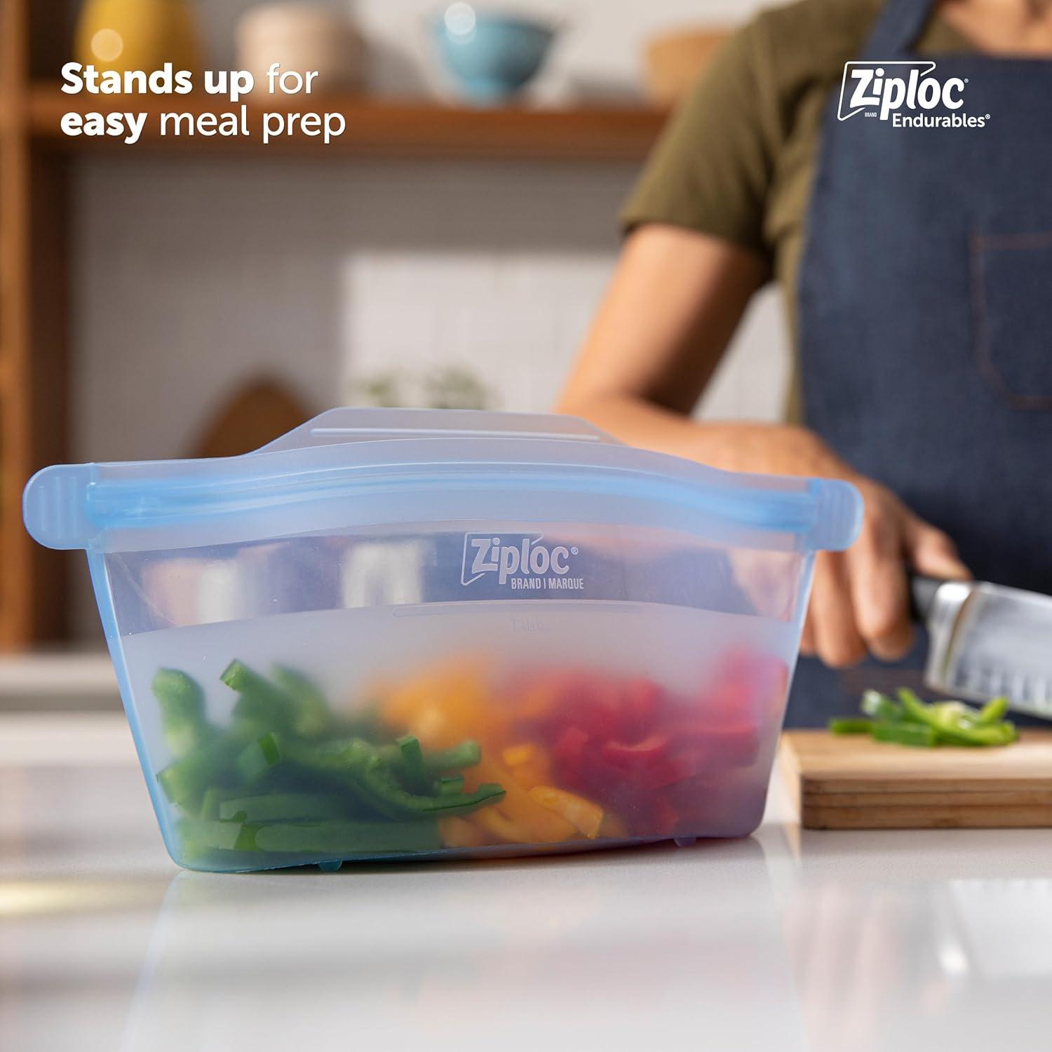 Ziploc Endurables Reusable Silicone Food Storage Container - Medium - 32 fl oz