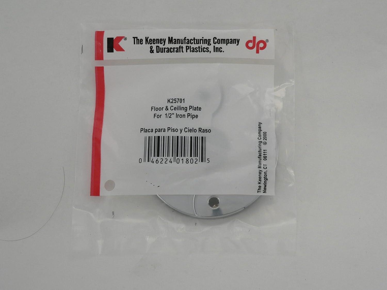 Keeney Chrome Universal Kitchen/Lavatory Escutcheon 0.5-in -ID