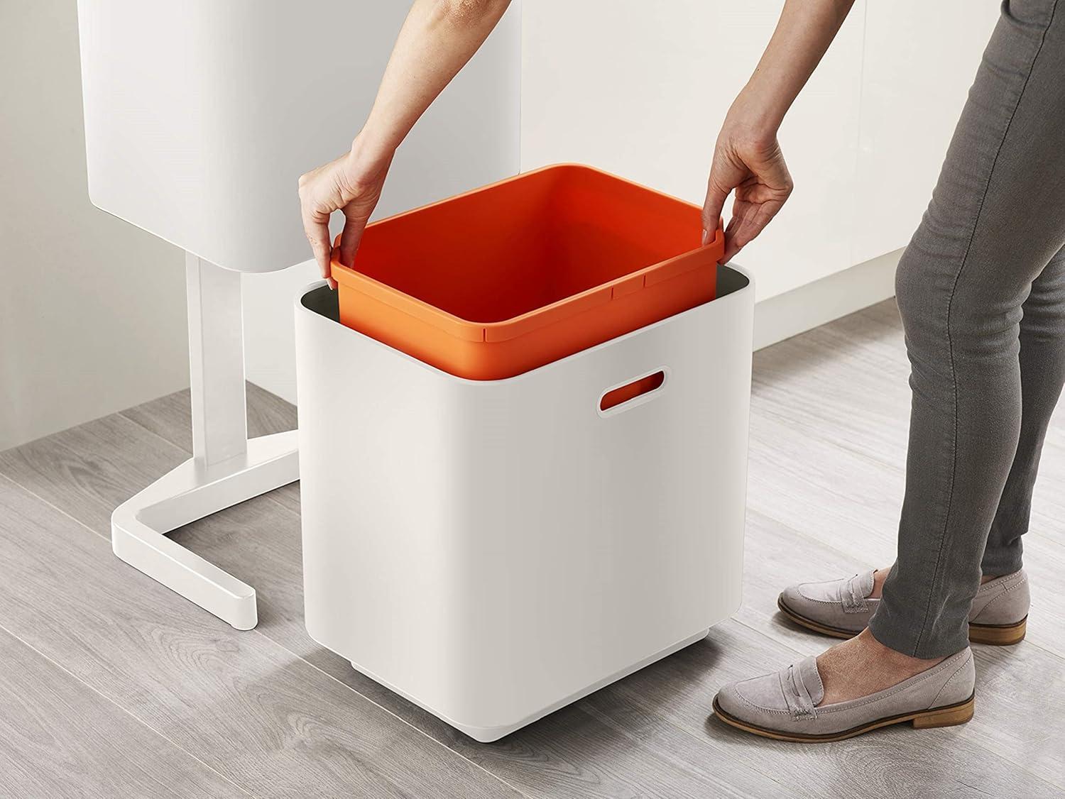 Joseph Joseph Totem Waste & Recycling Dual Kitchen Trash Can