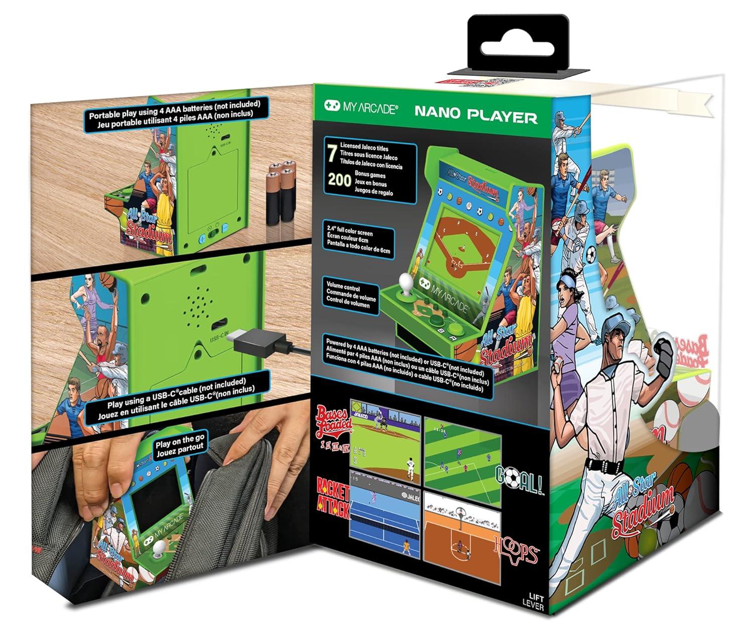 My Arcade All-Star Stadium Nano Player, 207 Games, DGUNL-4123