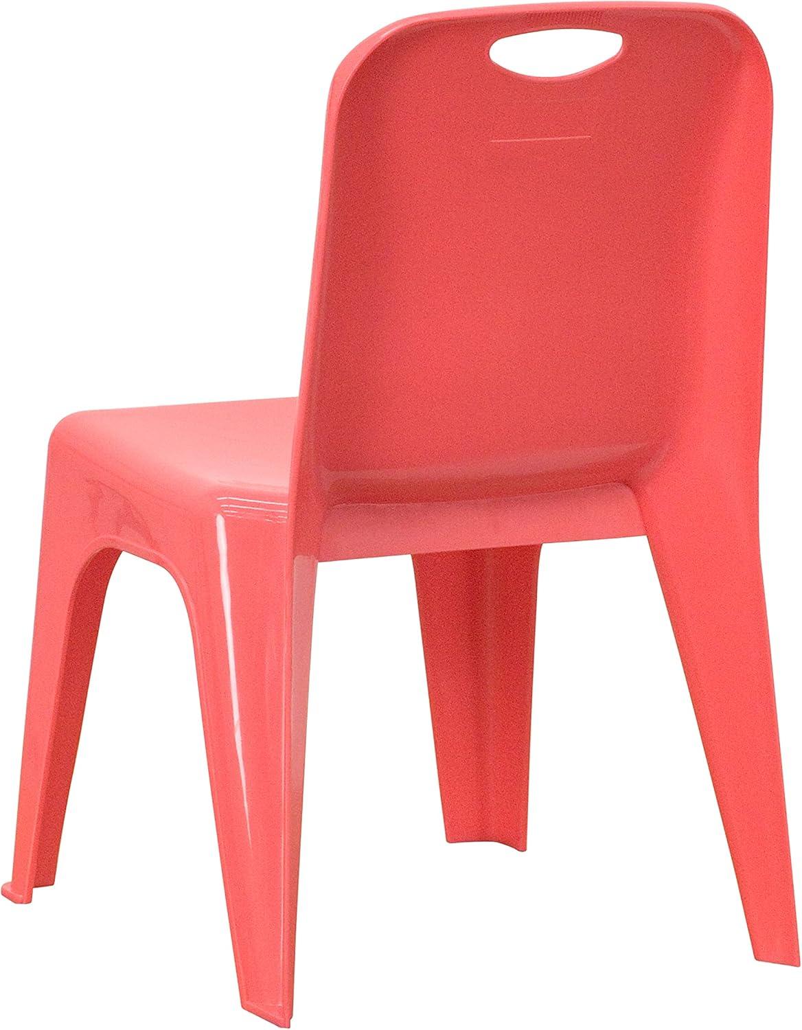 Flash Furniture 2 Pack Plastic Stackable School Chair with Carrying Handle and 11" Seat Height