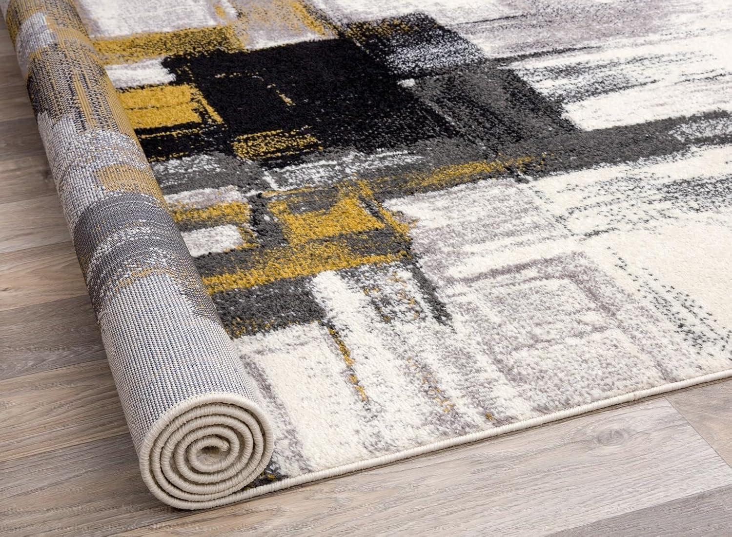 World Rug Gallery Contemporary Modern Abstract Area Rug