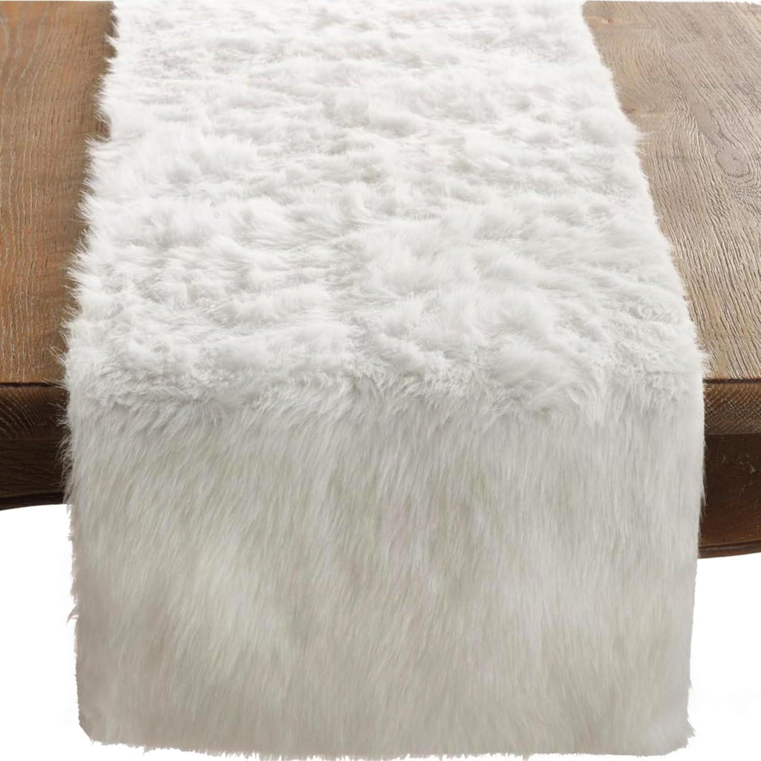 Saro Lifestyle Faux Fur Runner