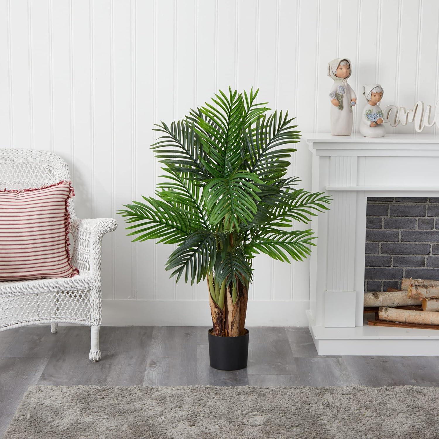 Lush Green Kentia Palm 50.5" Artificial Floor Plant in Pot