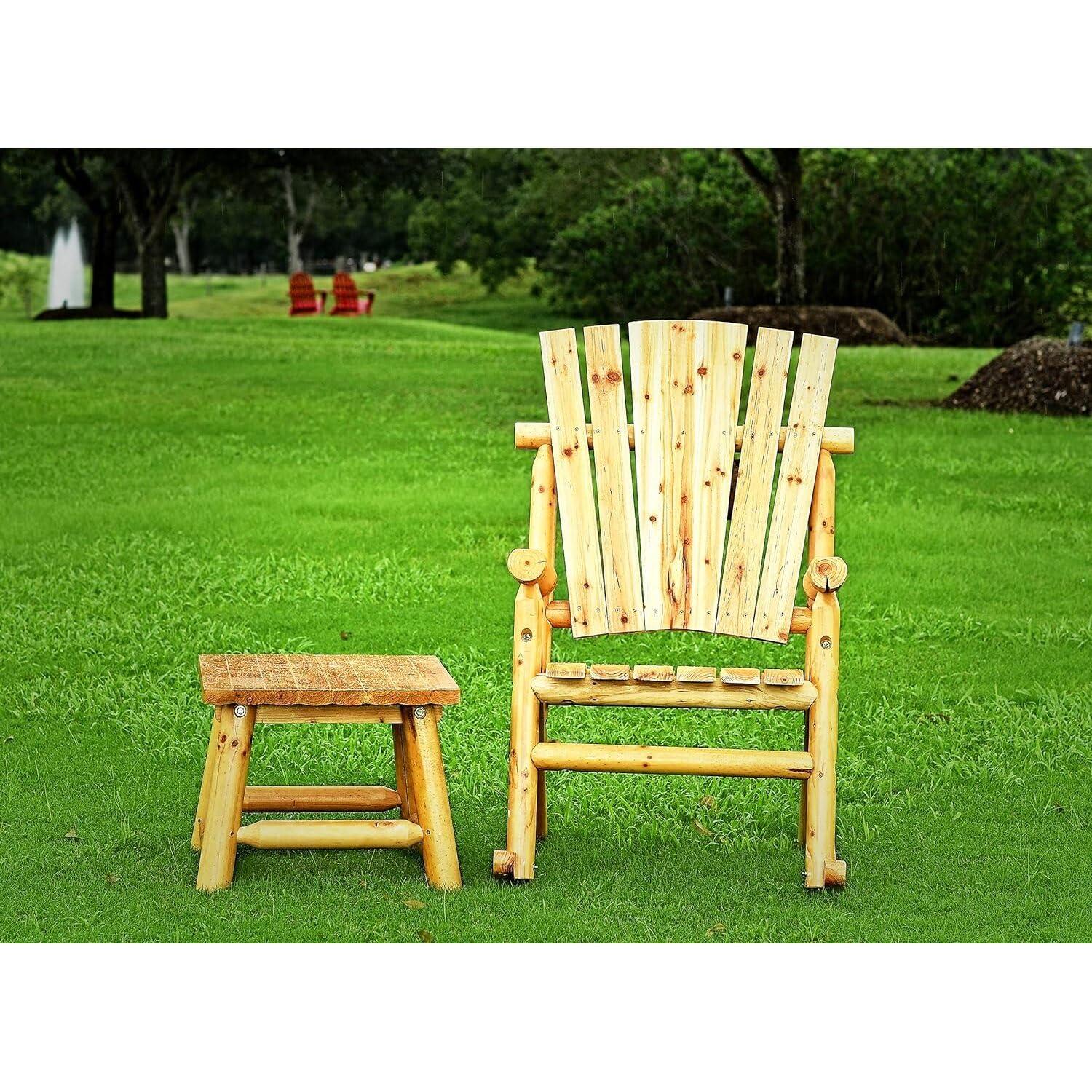 Leigh Country TX 95152 Aspen Outdoor Wood End Table Natural