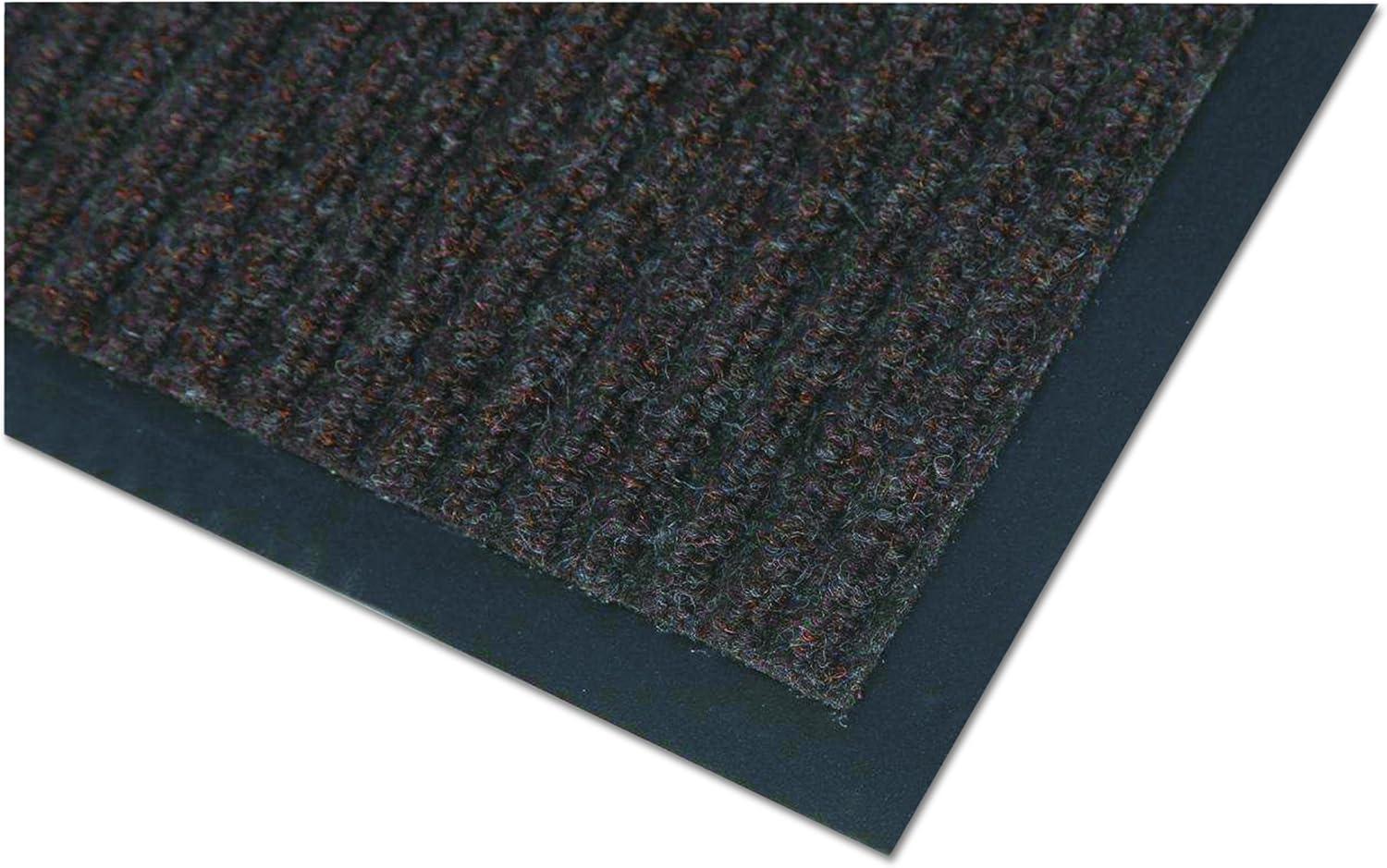 Needle Rib Wipe and Scrape Mat Polypropylene, 36 x 60, Brown