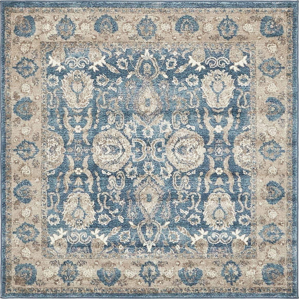 RugPal Linz Oriental Blue Area Rug