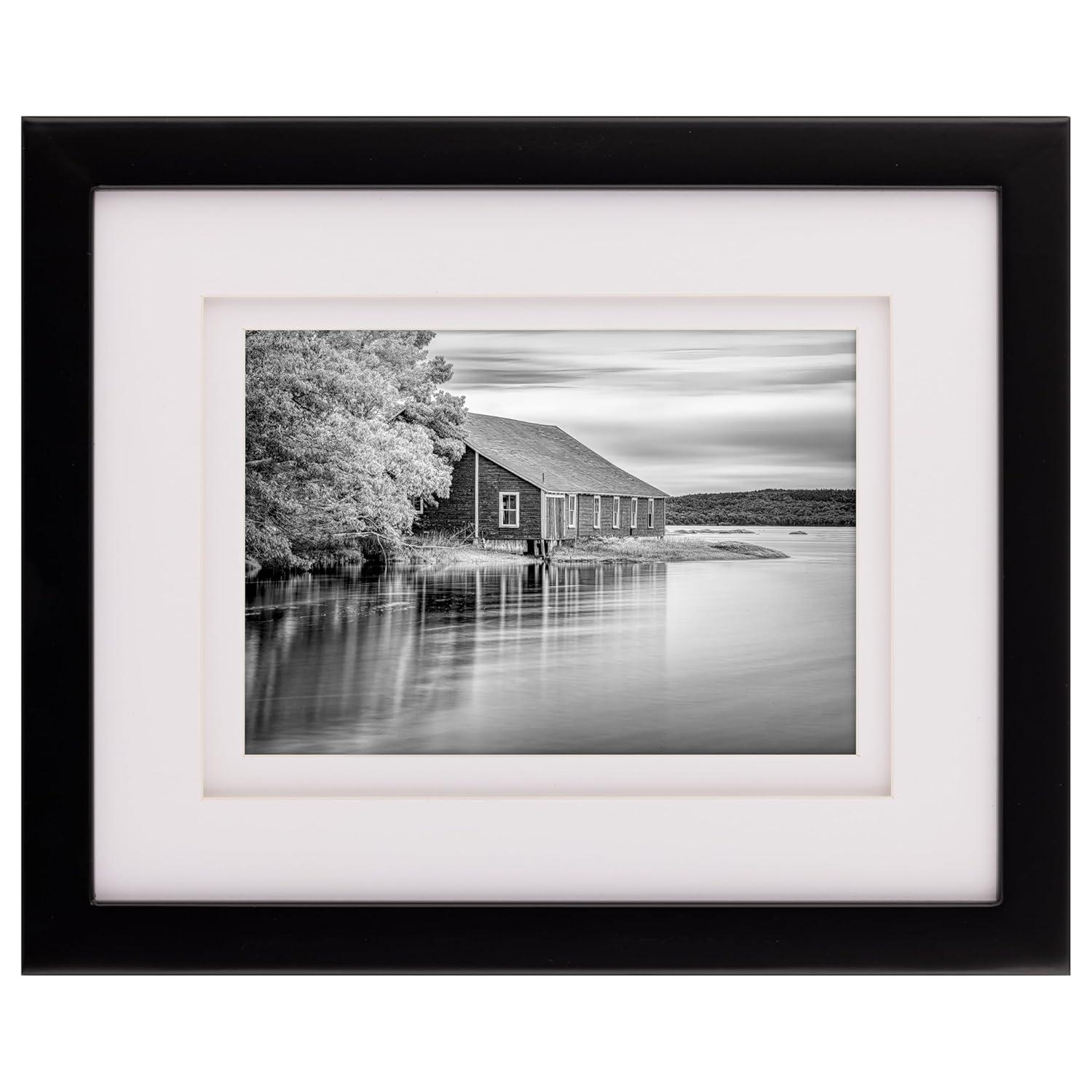 Gallery Solutions Gallery Solutions Wall Mount Or Tabletop Double Airfloat  Mat Picture Frame