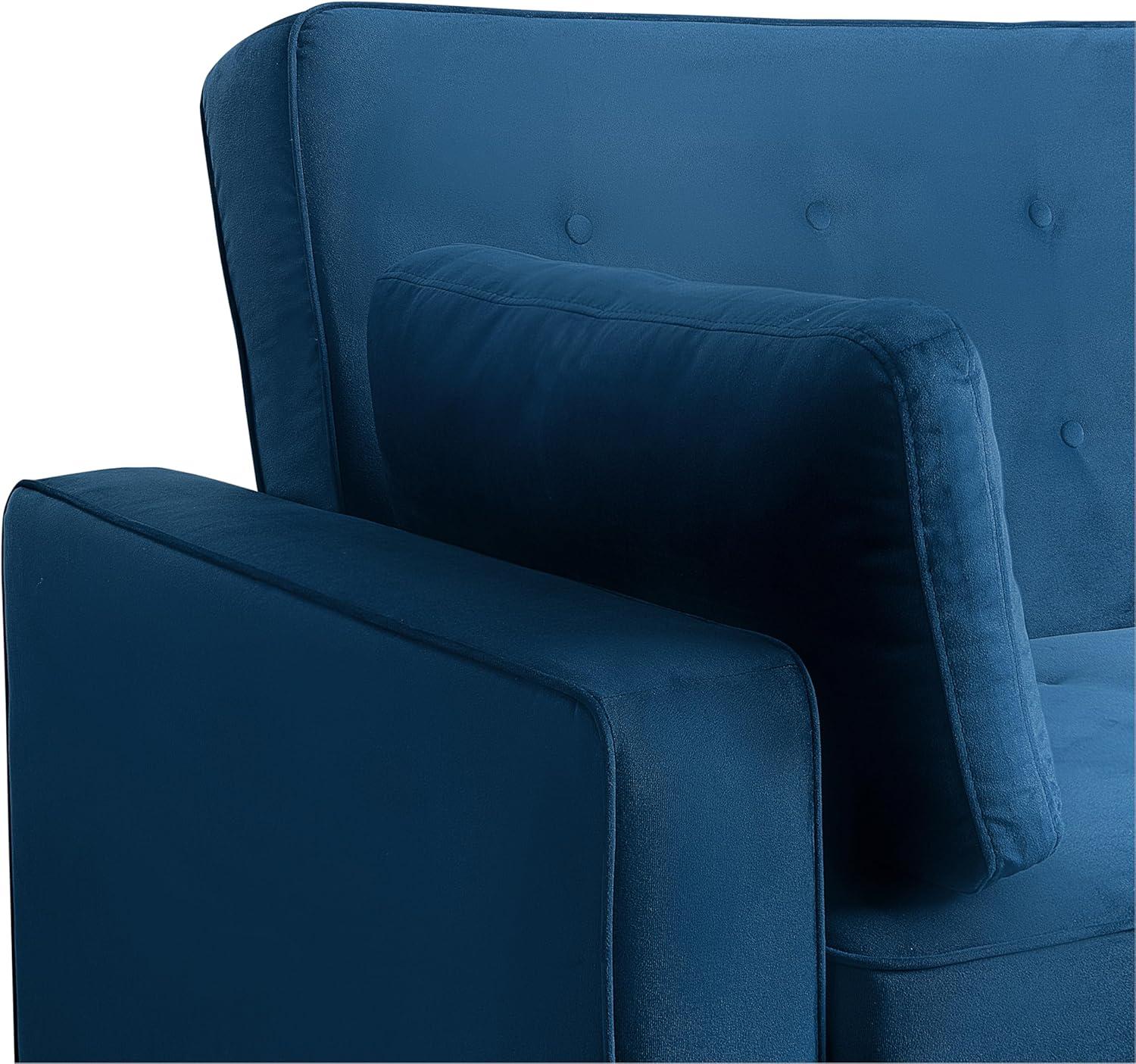 Serta Monroe 72.6" Queen Square Arm Tufted Back Convertible Sleeper Sofa with Cushions