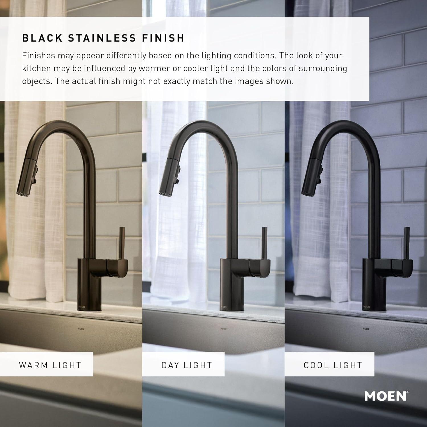 Moen Align MotionSense Wave Single Handle Spring Pulldown Kitchen Faucet with Power Clean Technology