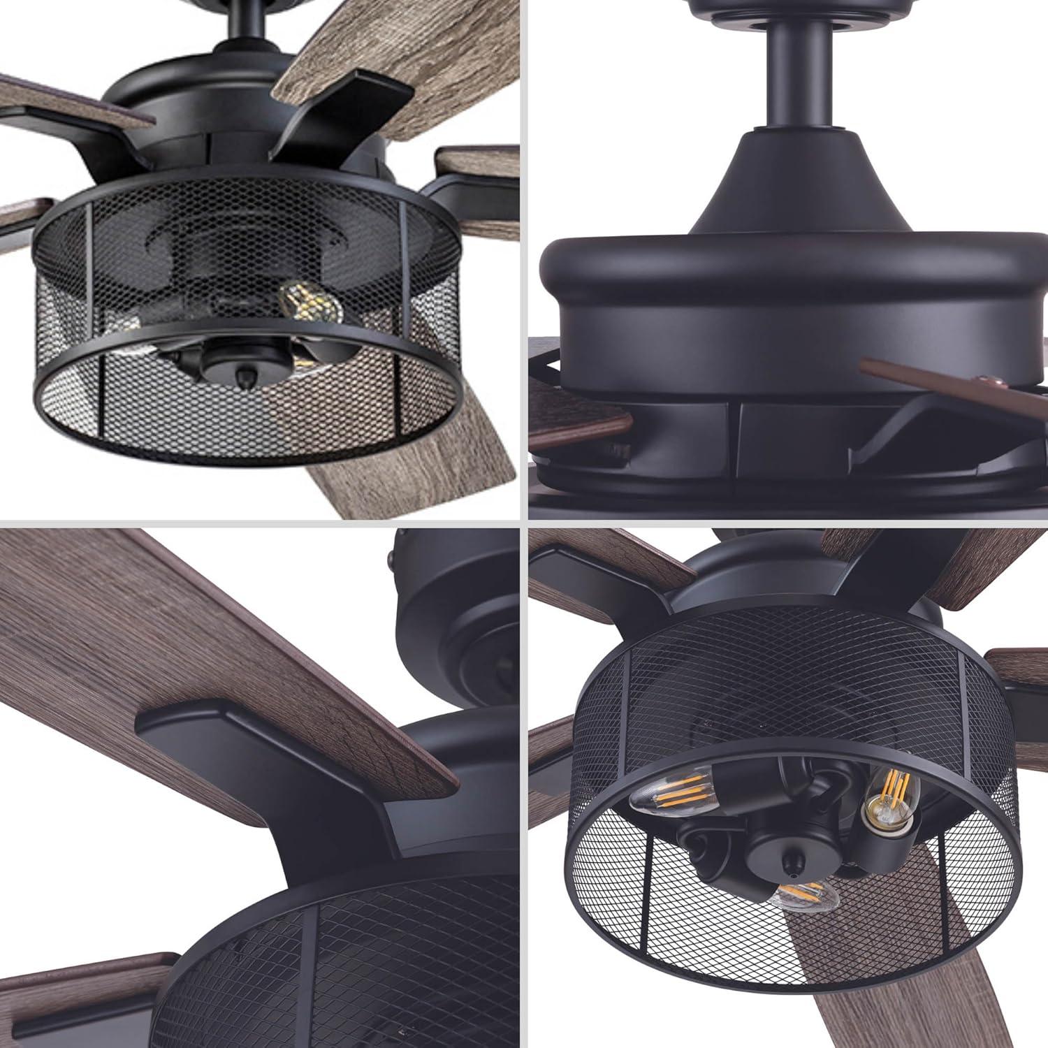 Carnegie 52" Ceiling Fan with LED Lights and Remote Included