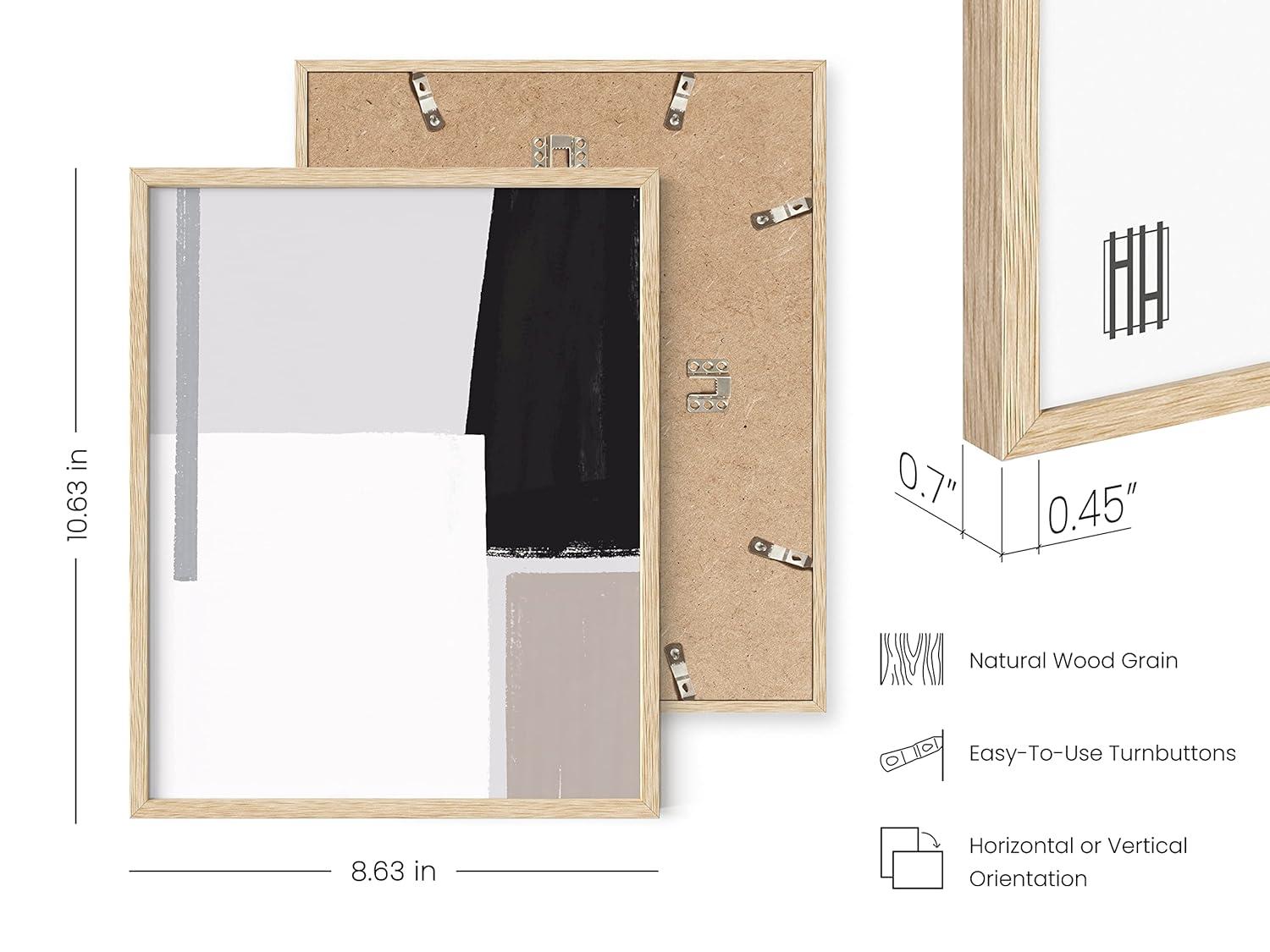 HAUS AND HUES Abstract Minimalist Wall Art Set of 4 - White and Grey Wall Art, Black and White Minimalist Wall Art, Neutral Wall Art, Modern Art Wall Decor, Abstract Wall Decor (Beige Framed, 8x10)