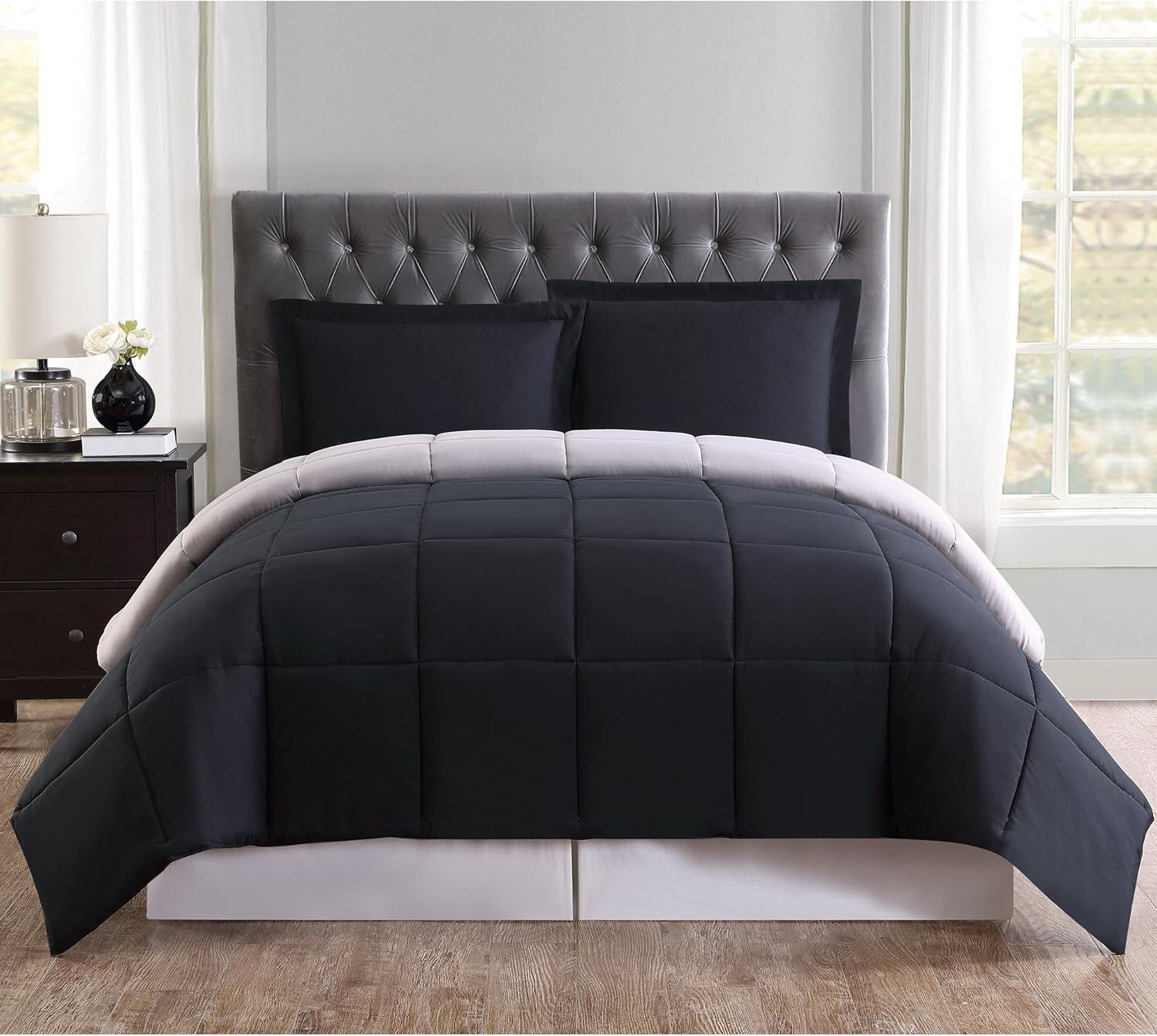 Everyday Baffle Box Stitch Comforter Set