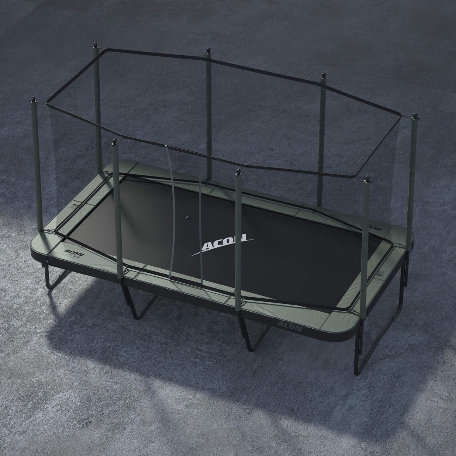 ACON Air 16 Sport HD Performance Rectangular Trampoline with Net and Ladder