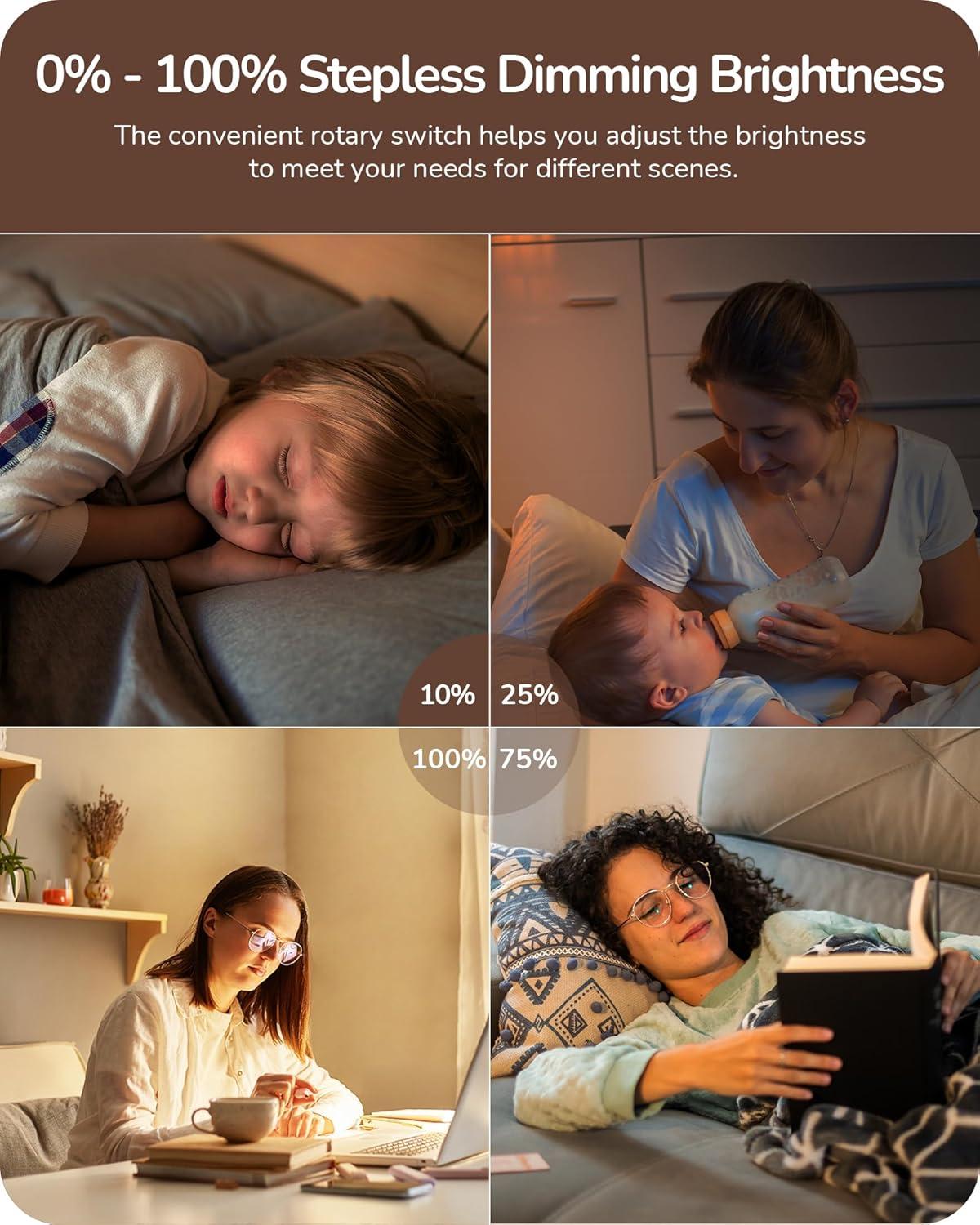 EDISHINE Modern Arc Floor Lamp with Beige Linen Drum Shade & Heavy Base, Dimmable Black Reading Light, Remote Control Bulb Included, Tall Standing Lamp for Reading, Office, Lighting