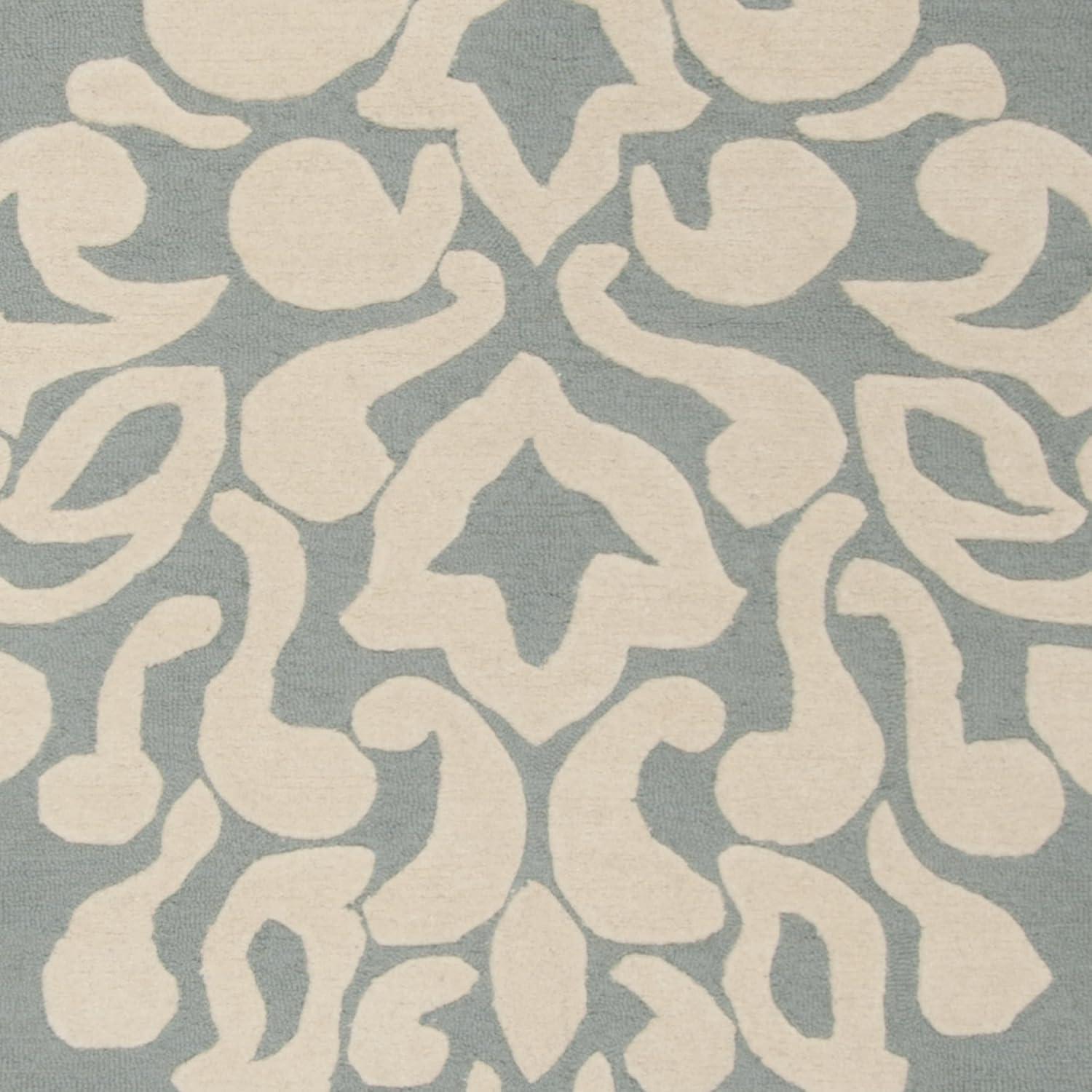 Floret Martha Stewart Hand Tufted Wool Damask Rug