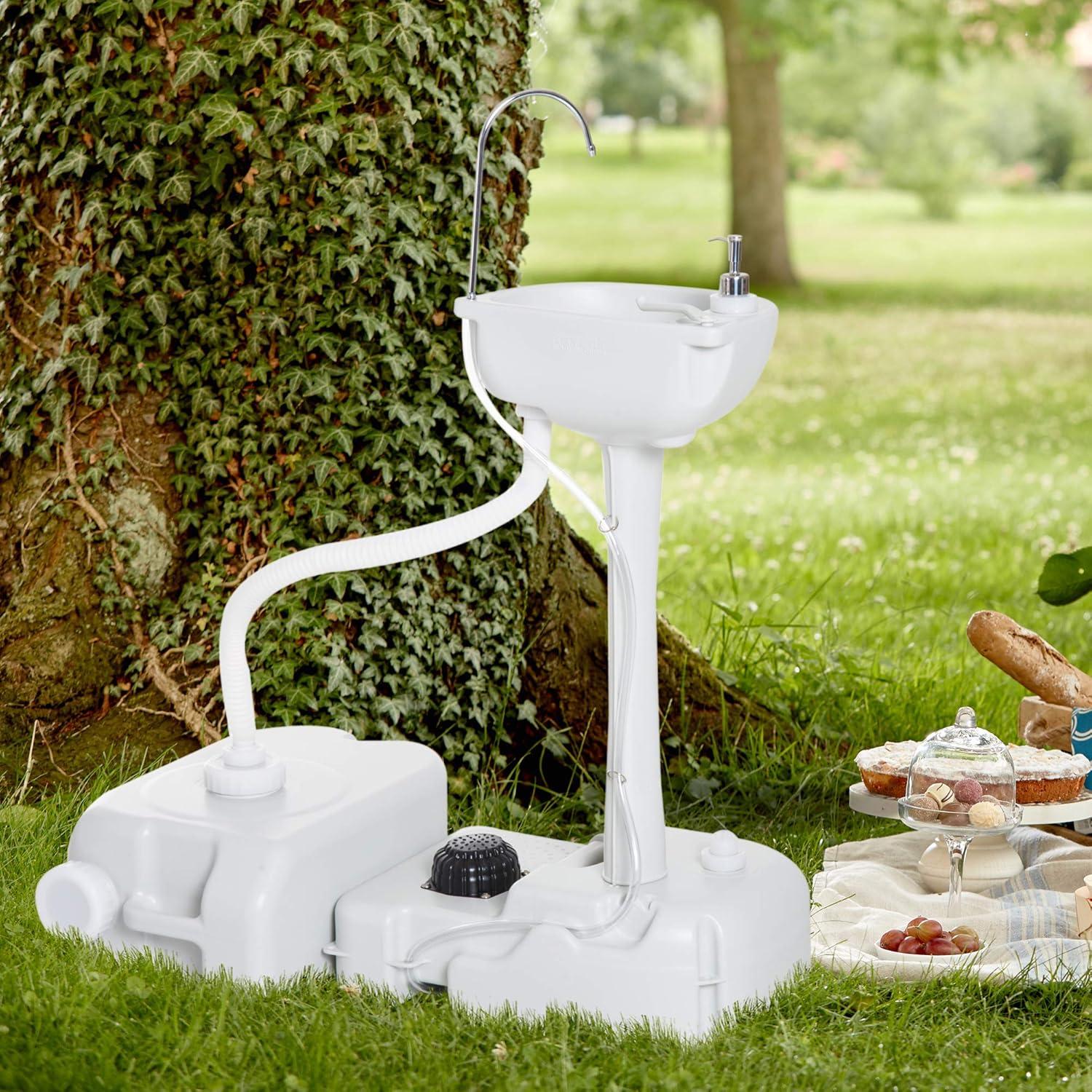 19.75'' Plastic Freestanding Outdoor Sink