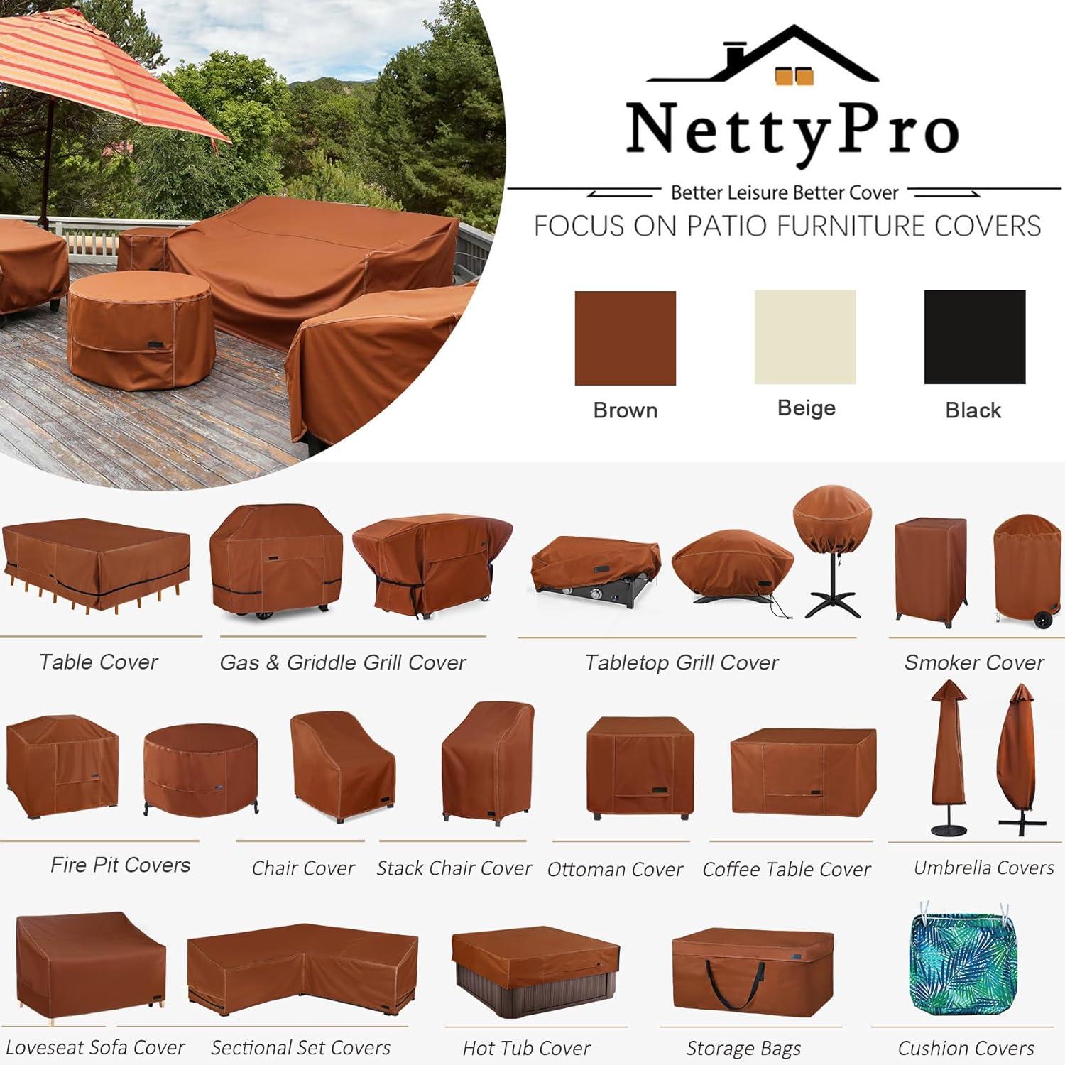 Outdoor Patio Cushion Storage Bags Water-Resistant Large Storage Bag with Zipper and Handle for Patio Furniture Cushion Christmas Tree 7.5 Ft, 50 x 15 x 25 Inch, Brown