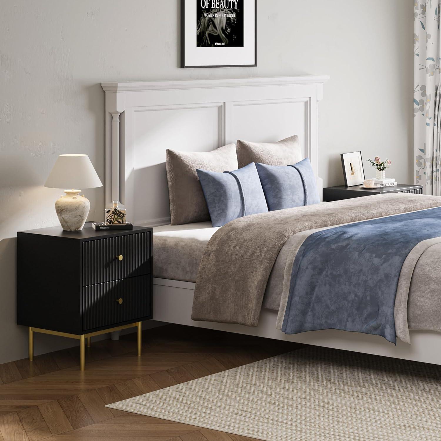 Nightstand With 2 Drawers (Set of 2)