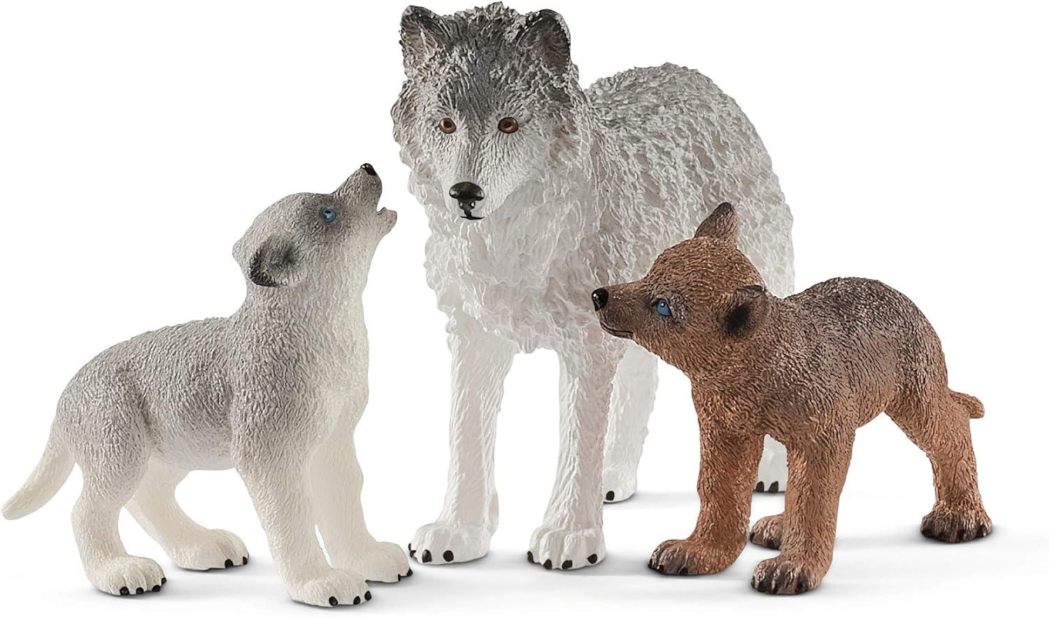 Wild Life 42472 Wolf with pups toy figures Schleich 71218