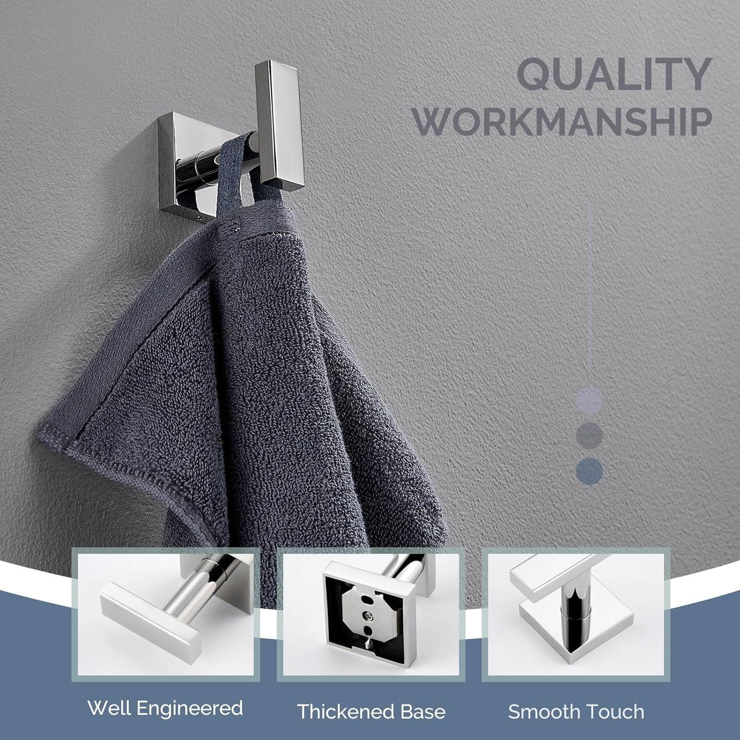 Single Stainless Steel Wall Mounted Towel Hook