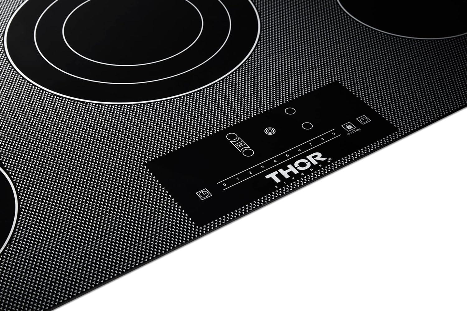 Thor Kitchen Tec36 36" Wide 5 Burner Electric Cooktop - Black