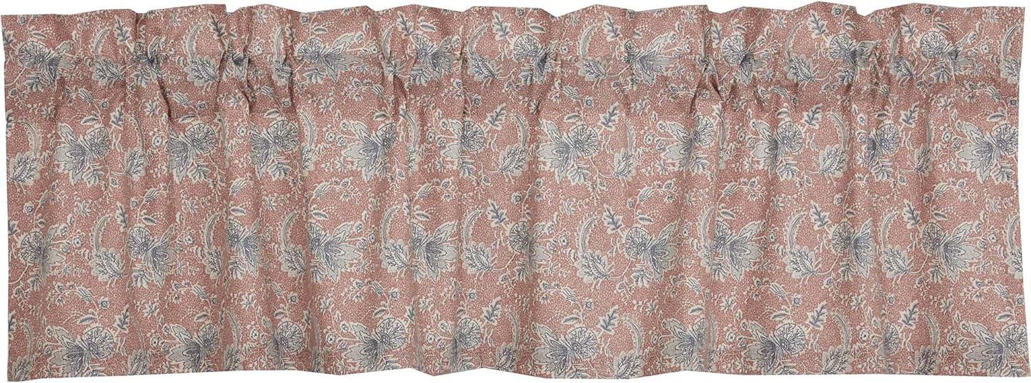 VHC Brands Kaila Country Cottage Vintage Floral Kitchen Curtain Valance 16x60